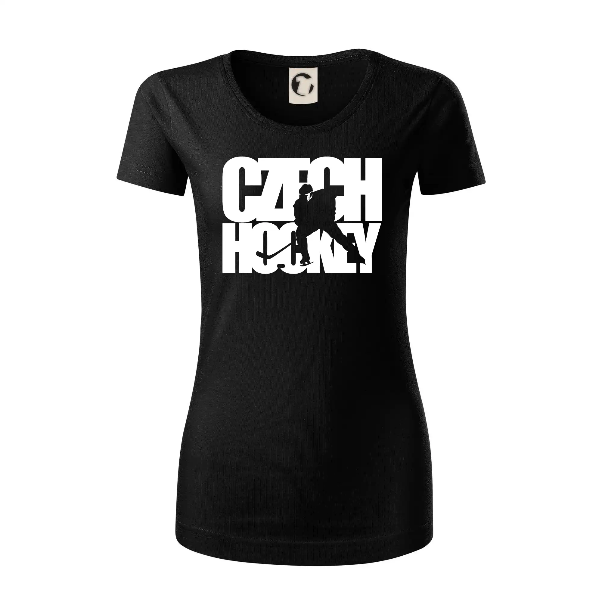 Czech hockey - nápis s hokejistou - Mistrovství světa v ledním hokeji 2026