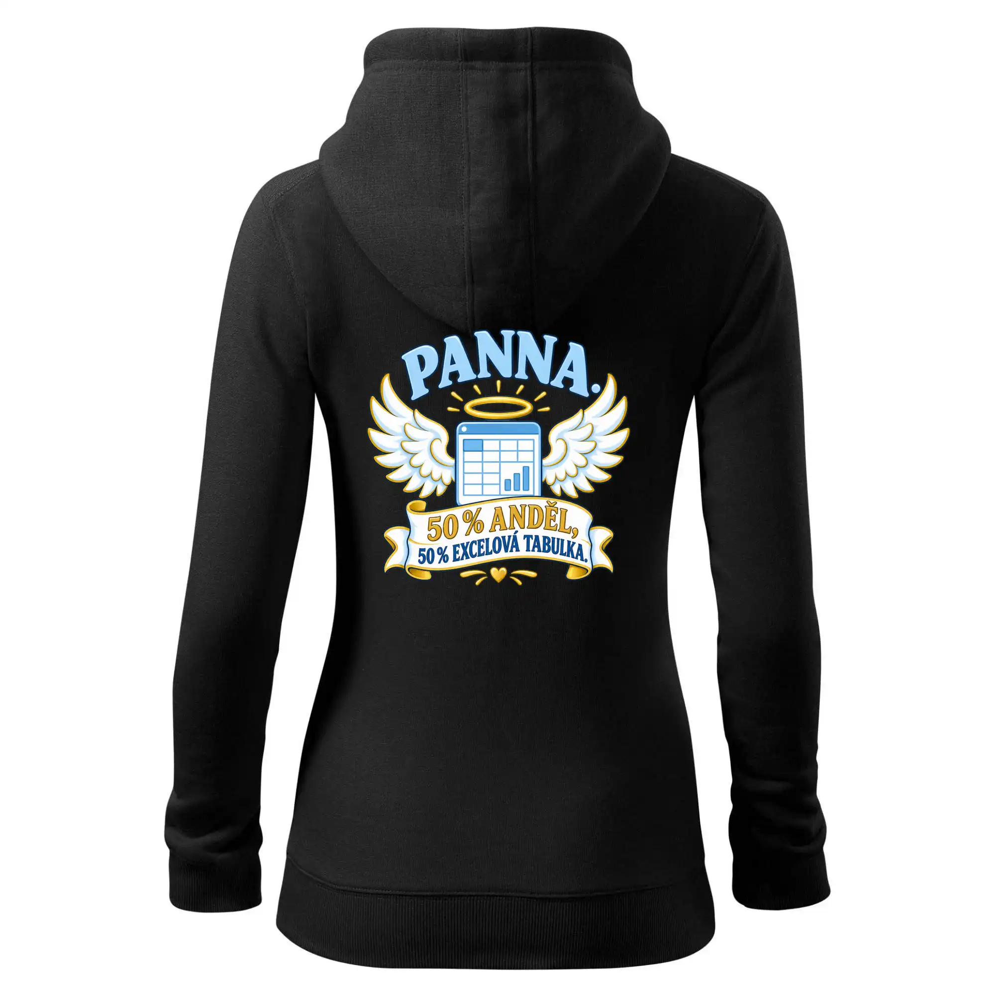 Panna. 50 % anděl, 50 % excelová tabulka