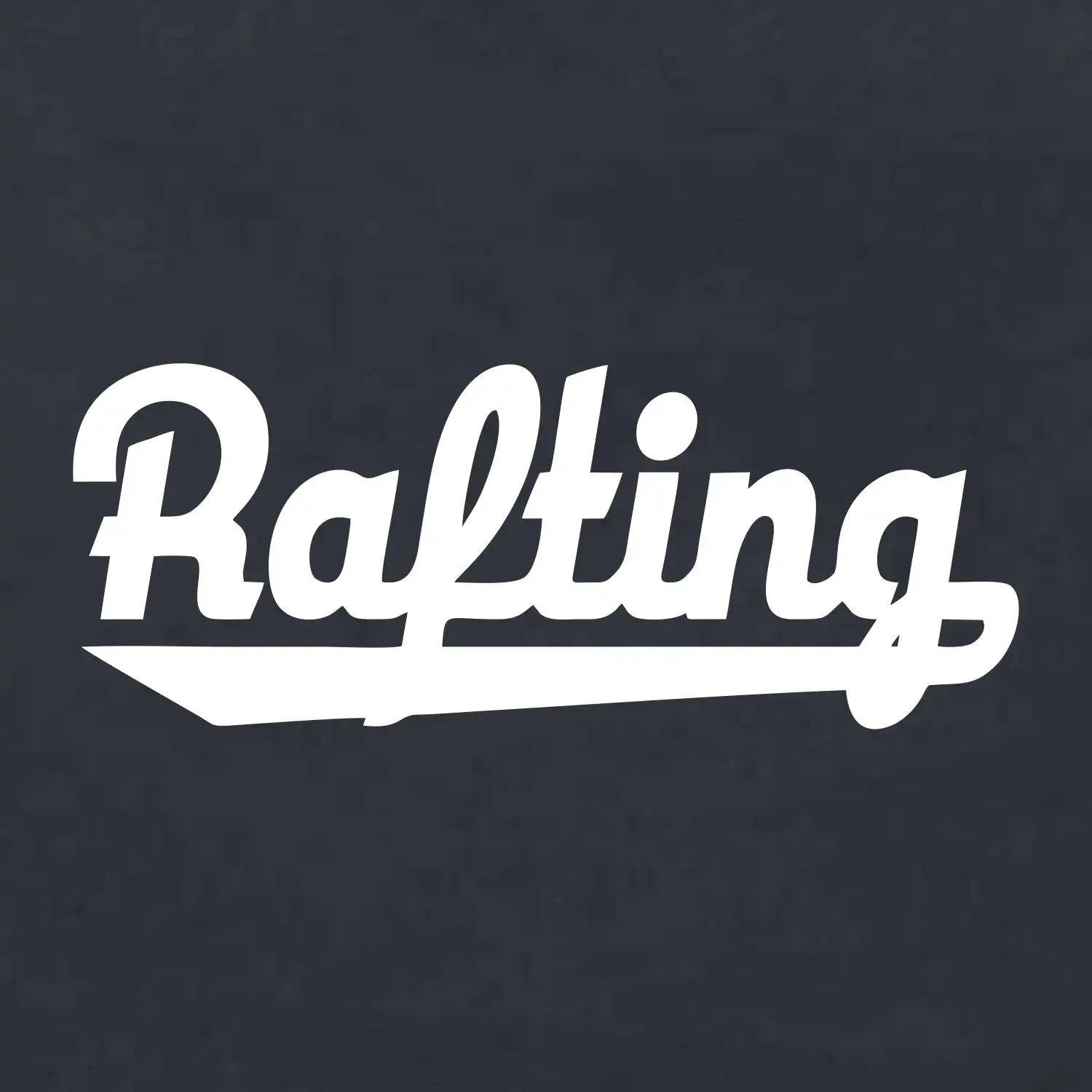 Rafting nápis