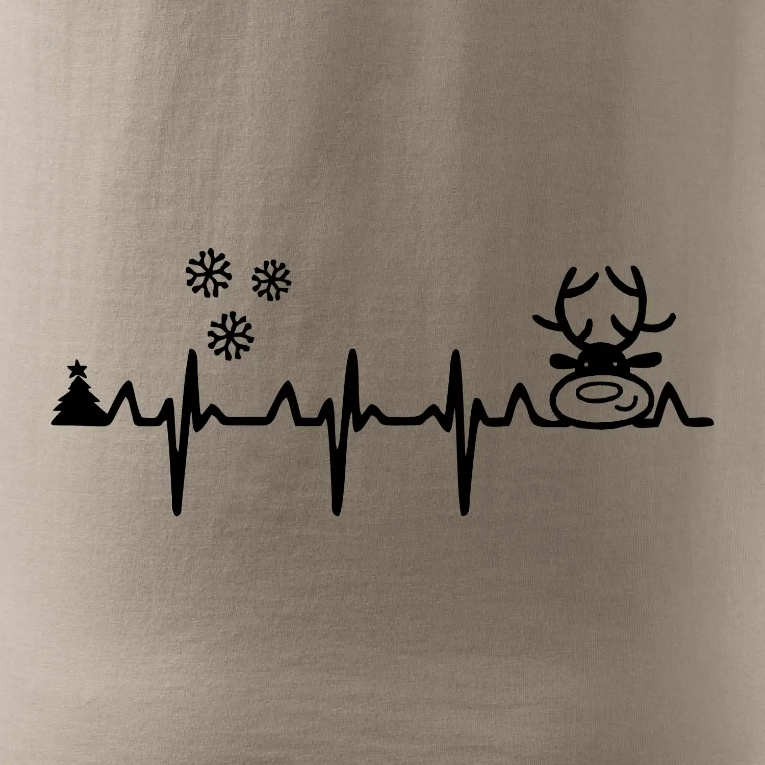 EKG Vánoce Vločky a sob