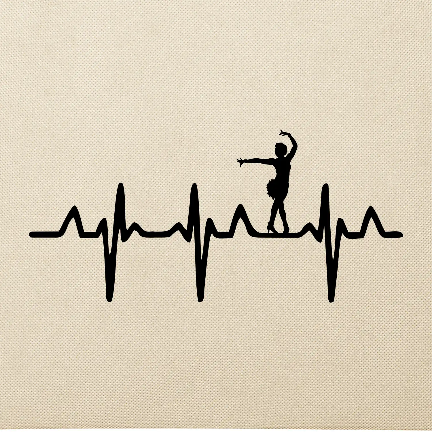 EKG tanečnice salsy