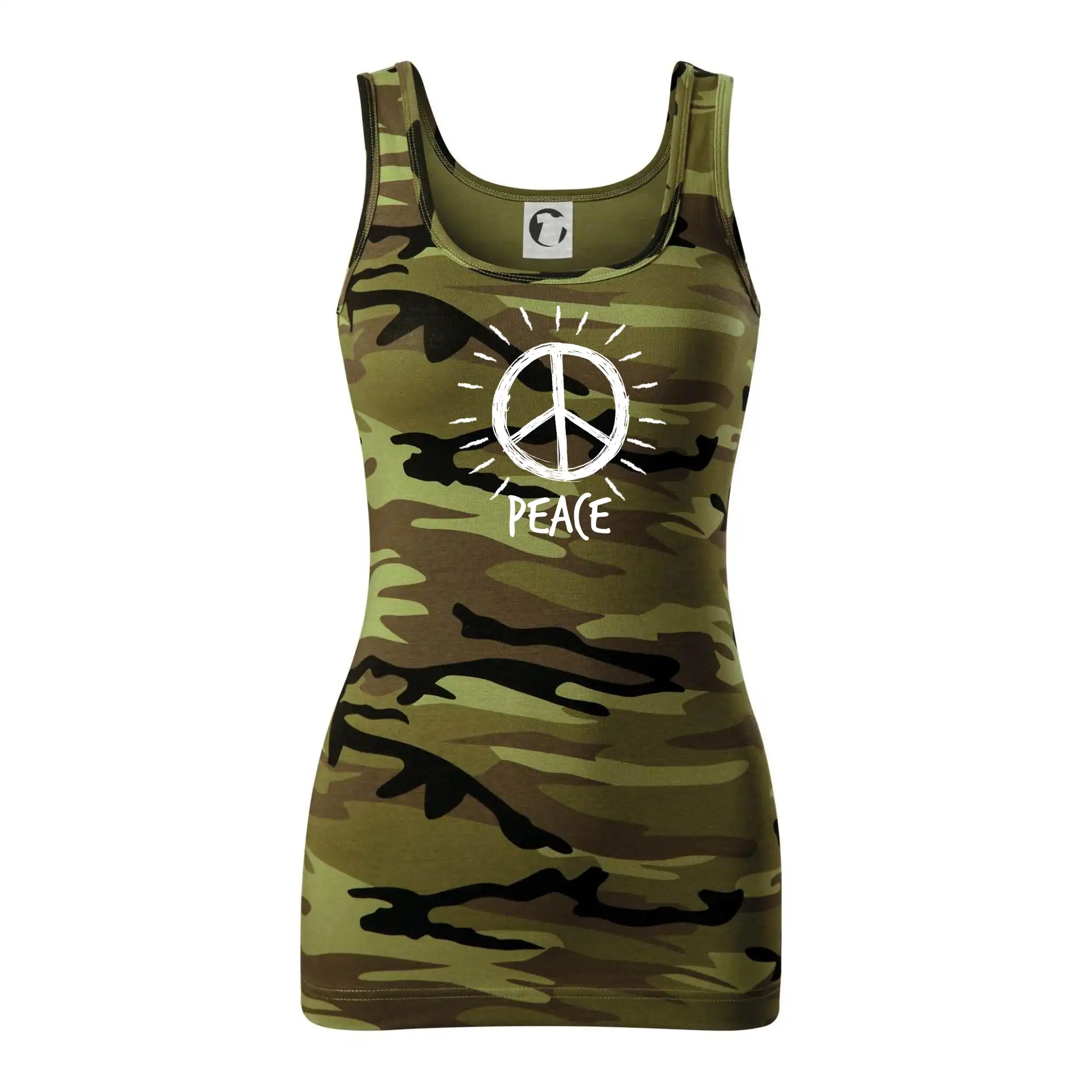 Peace symbol černobílý