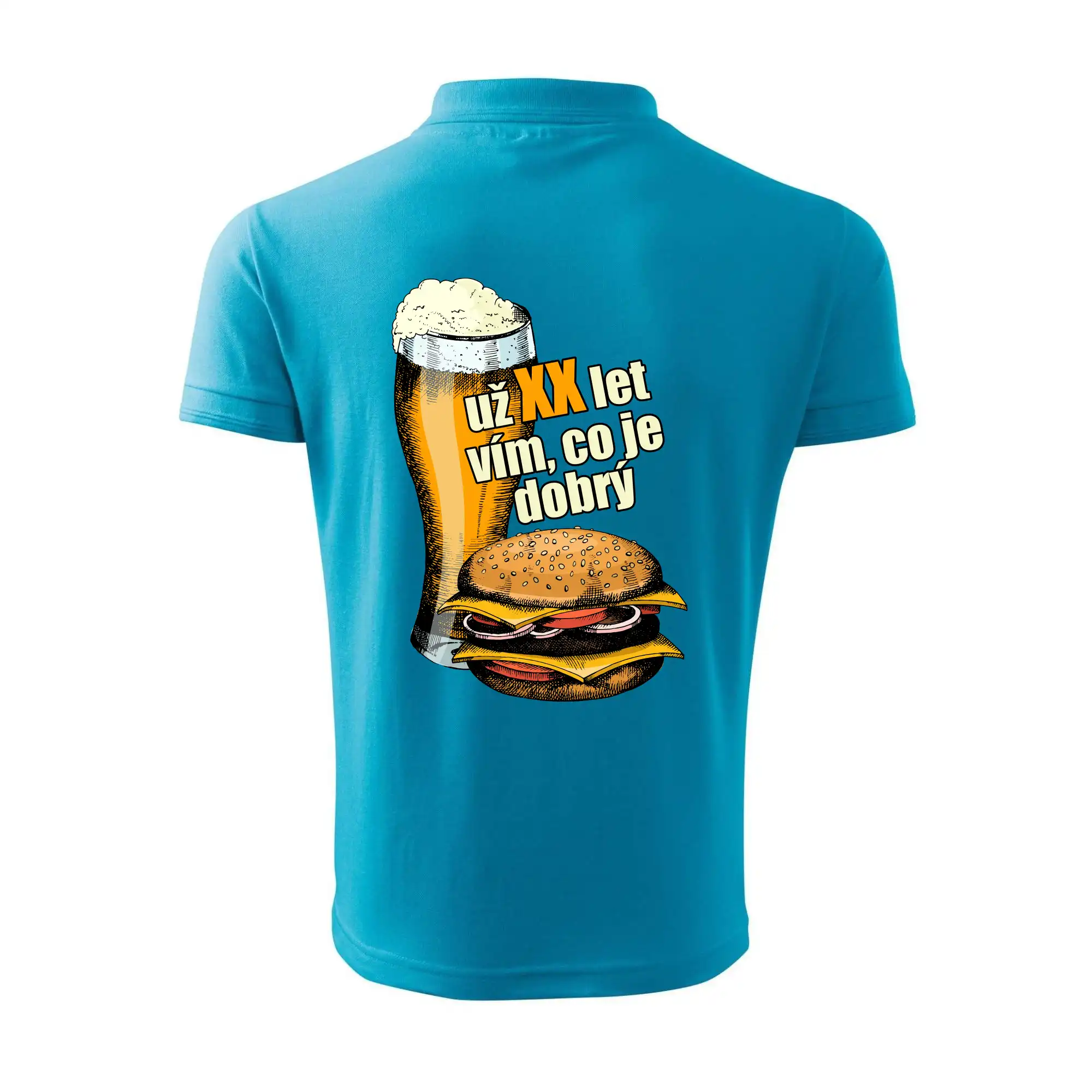 Pivo a burger vím co je dobrý