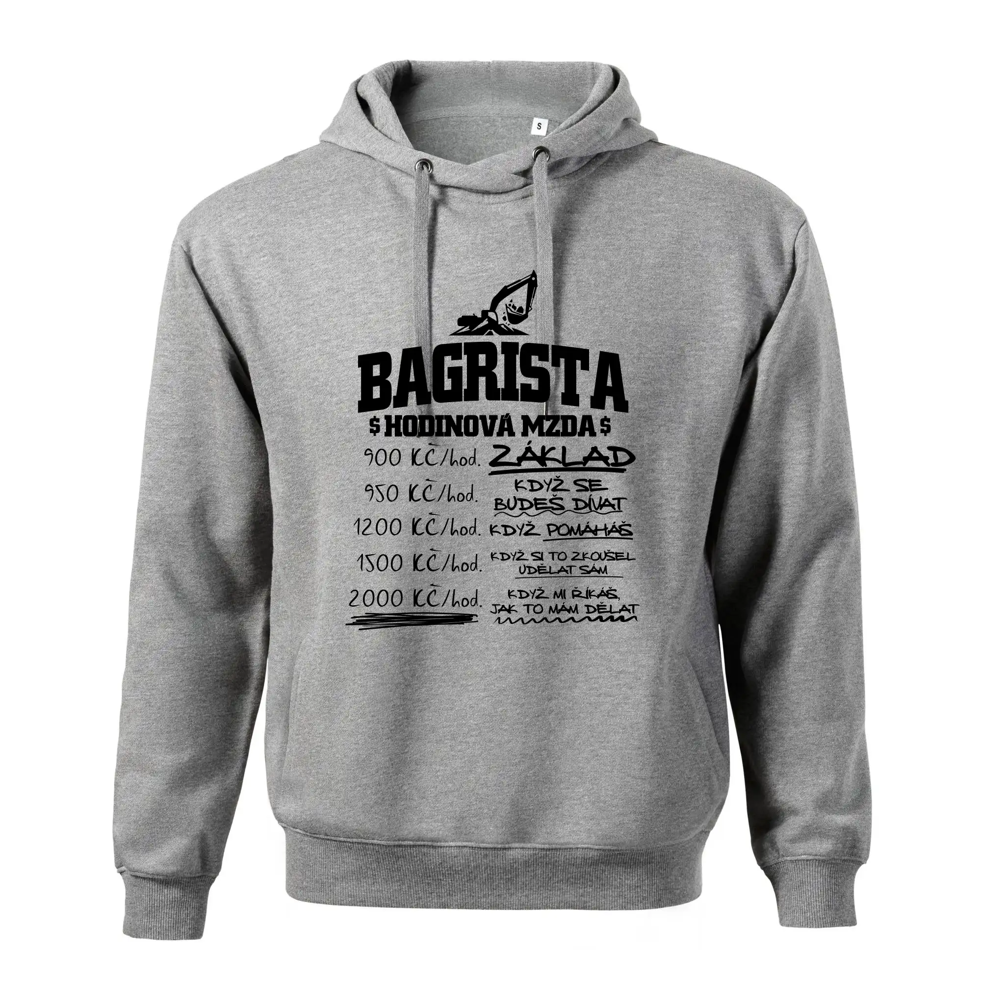 Hodinová mzda bagrista