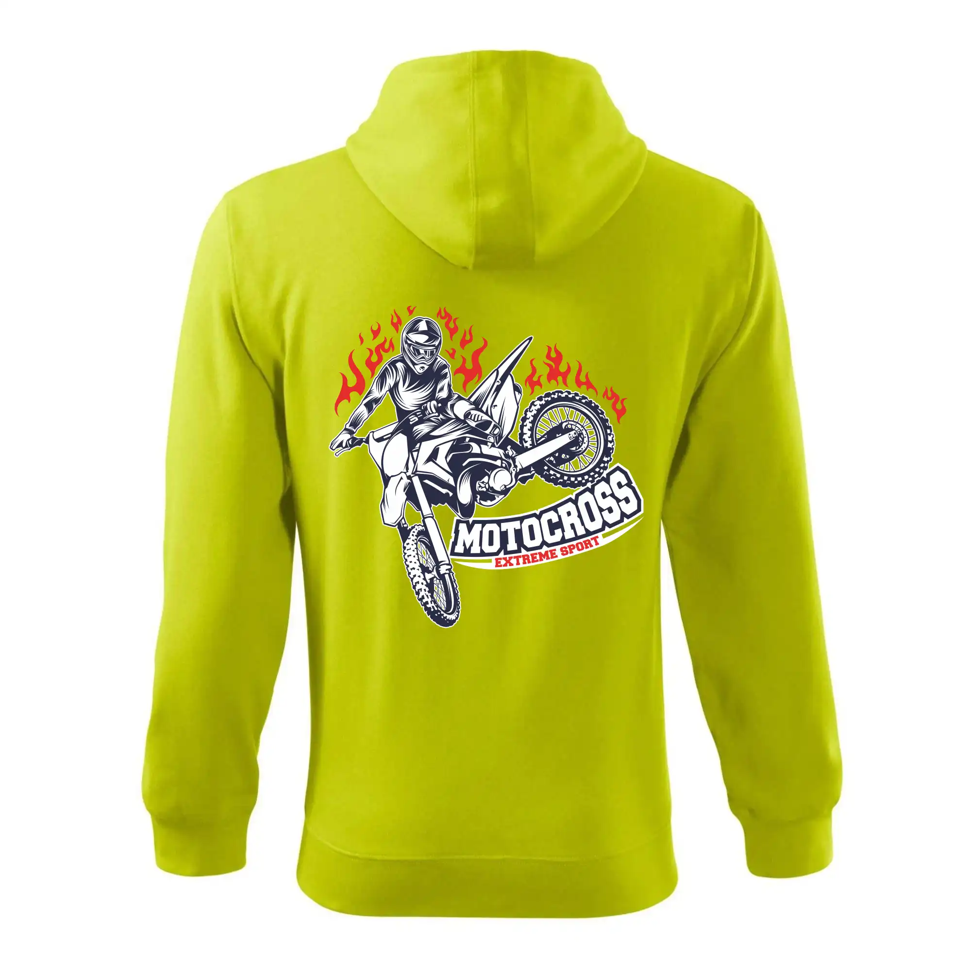 Motocross extreme sport fire