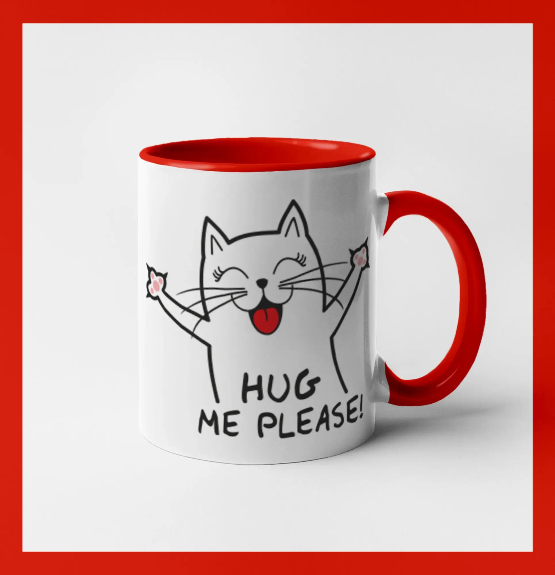Kočka hug me please