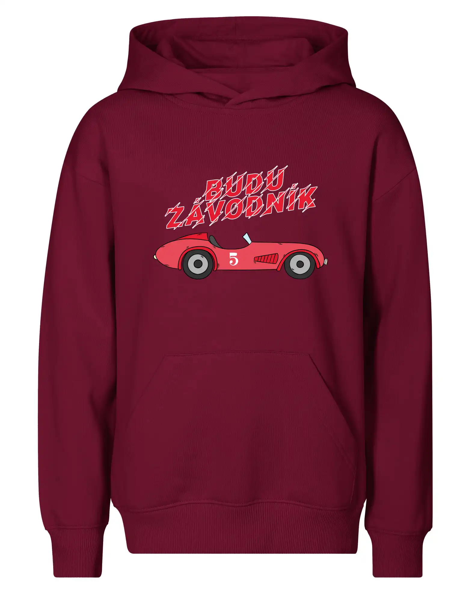 Budu závodník červené staré auto