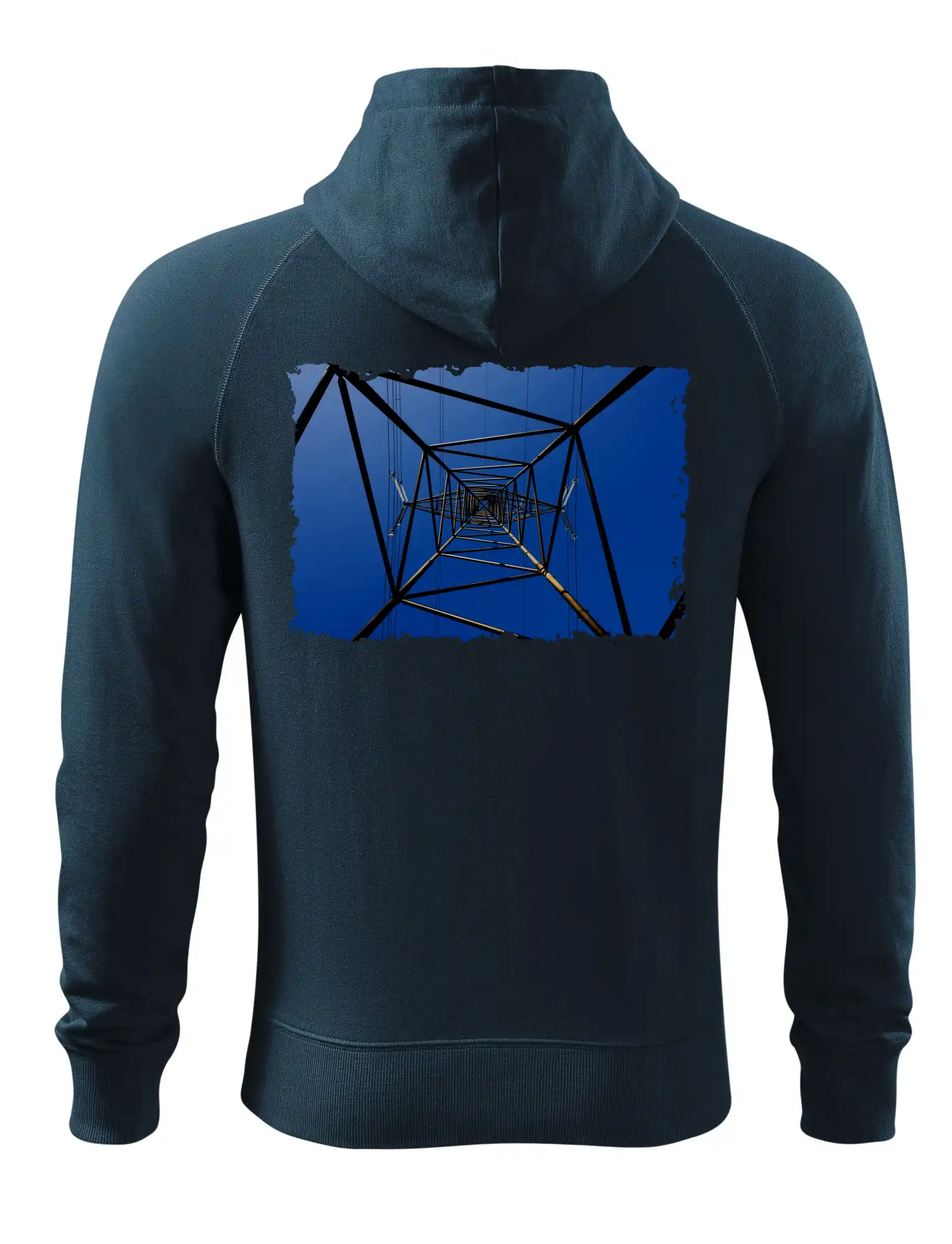 Stožár vysokého napětí zespodu