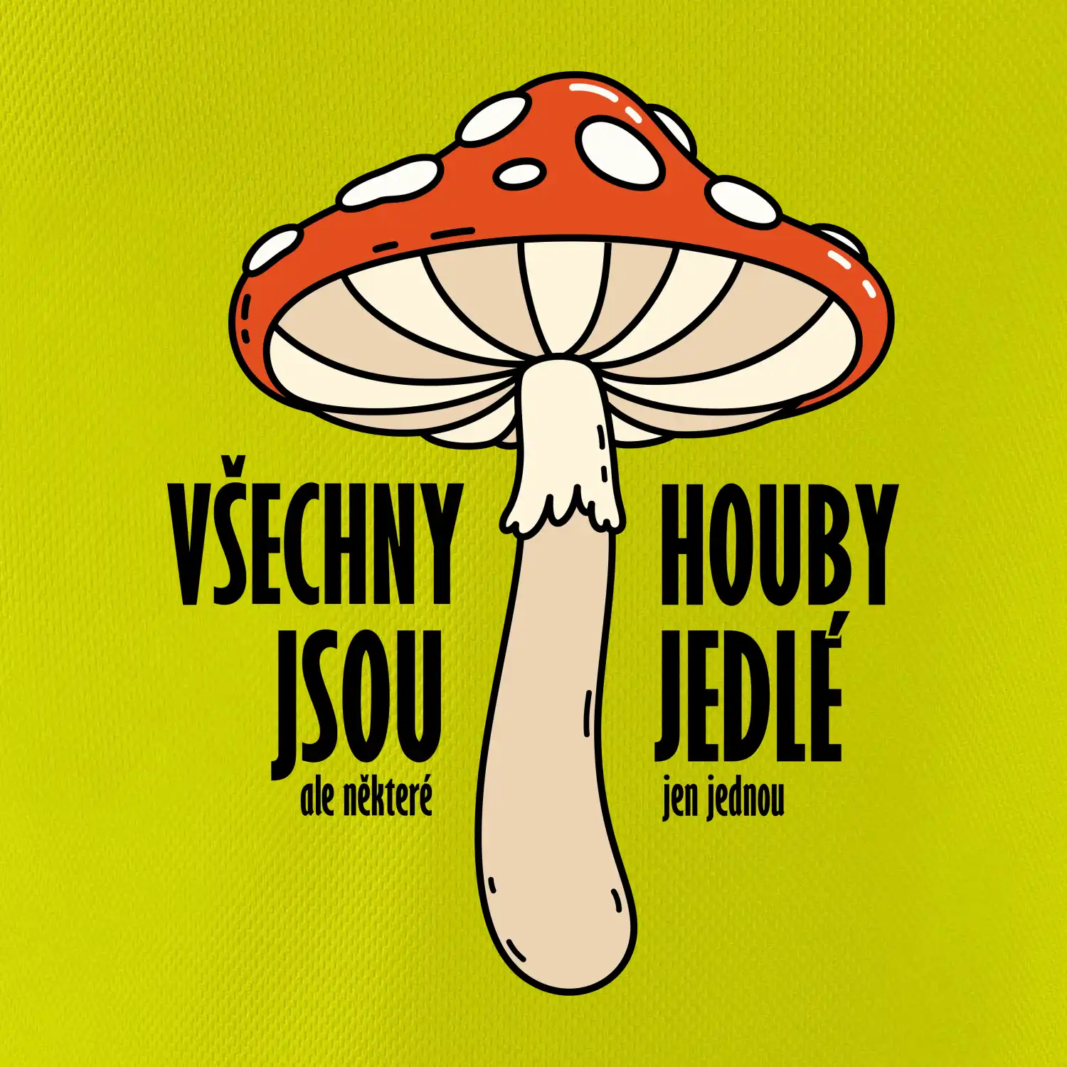 Všechny houby jsou jedlé
