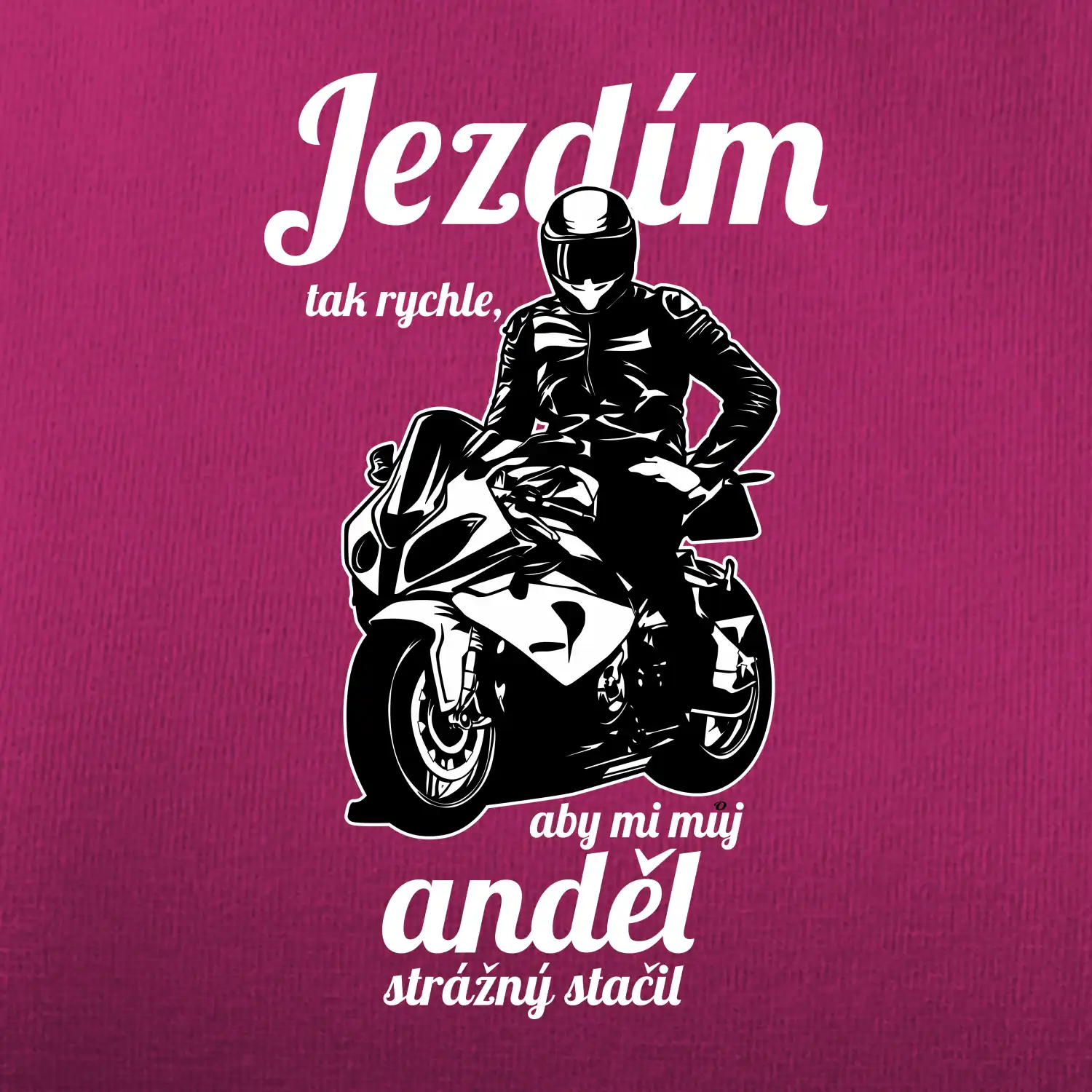 Silniční motorka - jezdím tak rychle, aby mi můj anděl strážný stačil