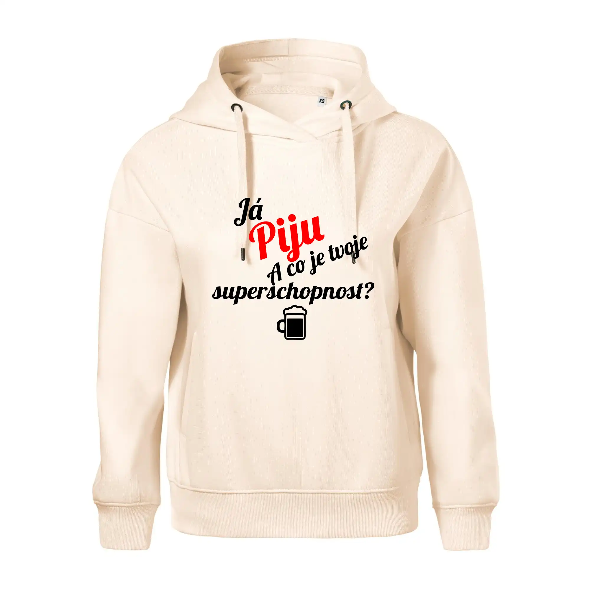 Já piju - tvoje superschopnost? šikmý nápis