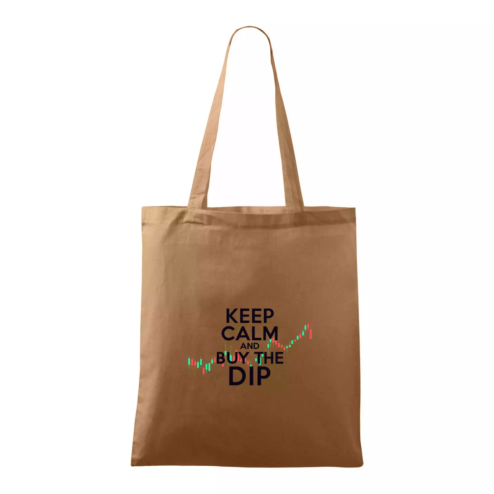 Zeleno červený graf Keep Calm and Buy the Dip
