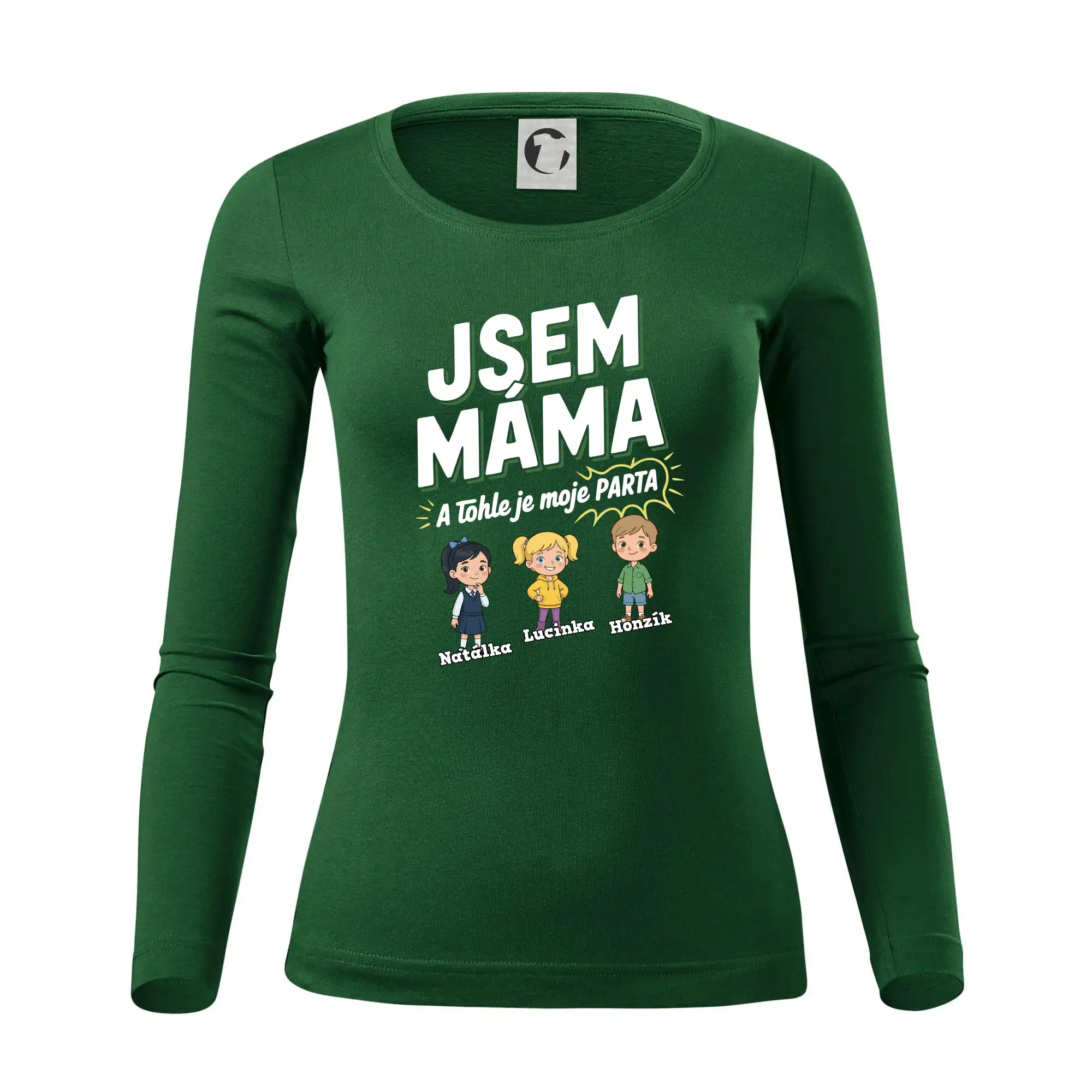 Jsem máma a tohle je moje parta  (obrázky a jména dětí)