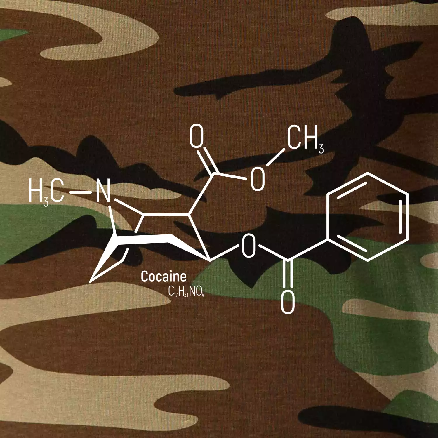 Molekulární struktura Cocaine Kokain