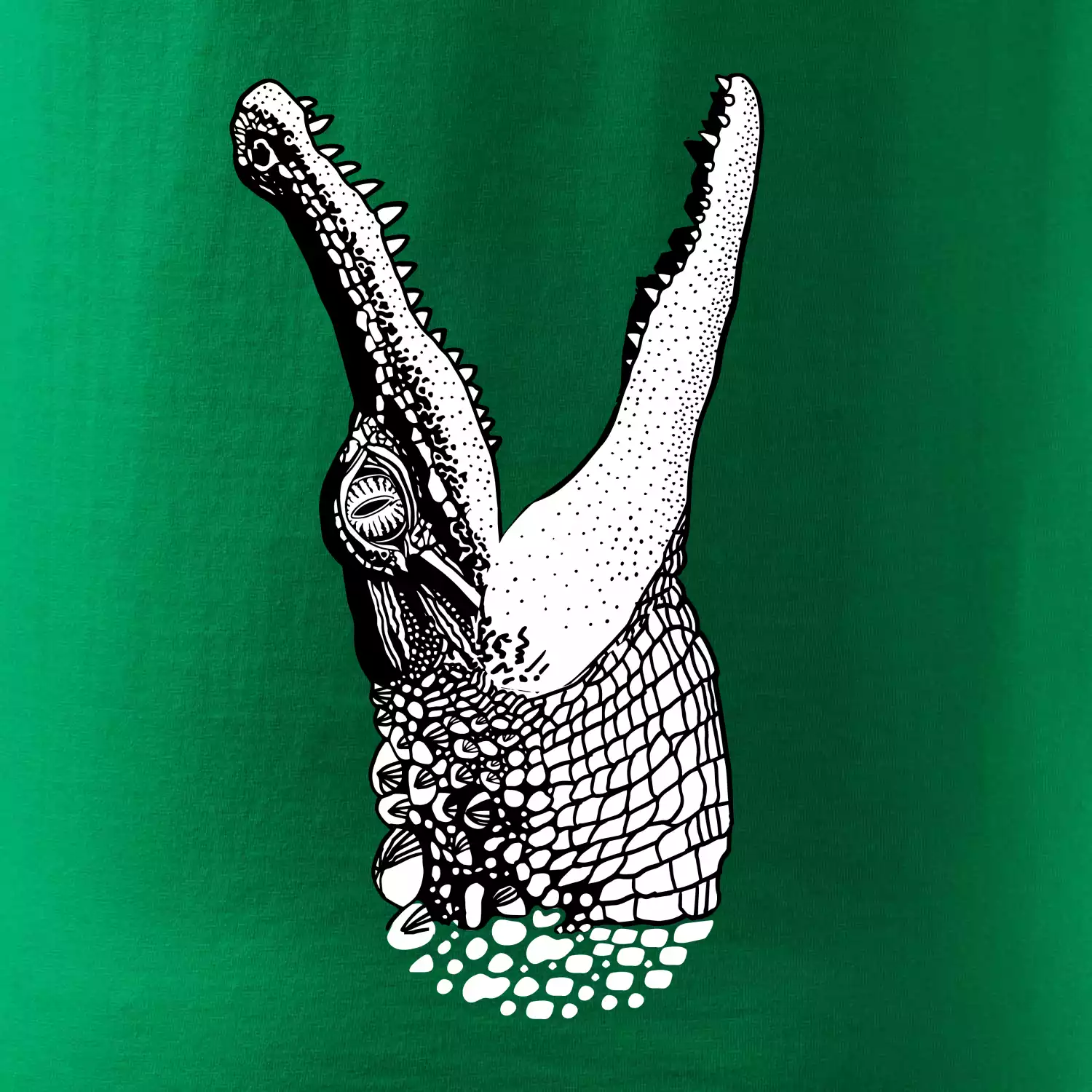 Krokodýl kreslený (Pecka design)