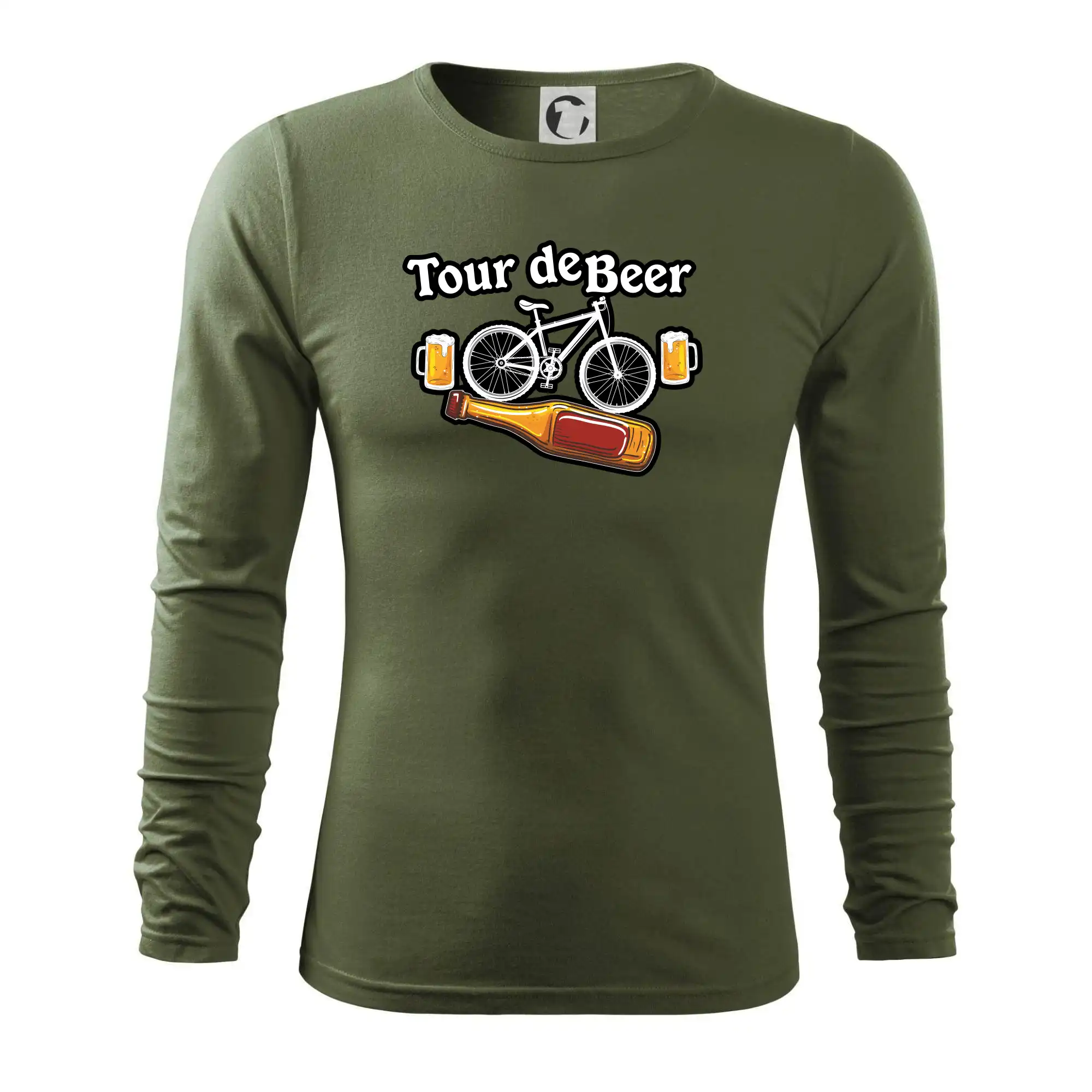Tour de beer - kolo - pivo a nápis na zádech