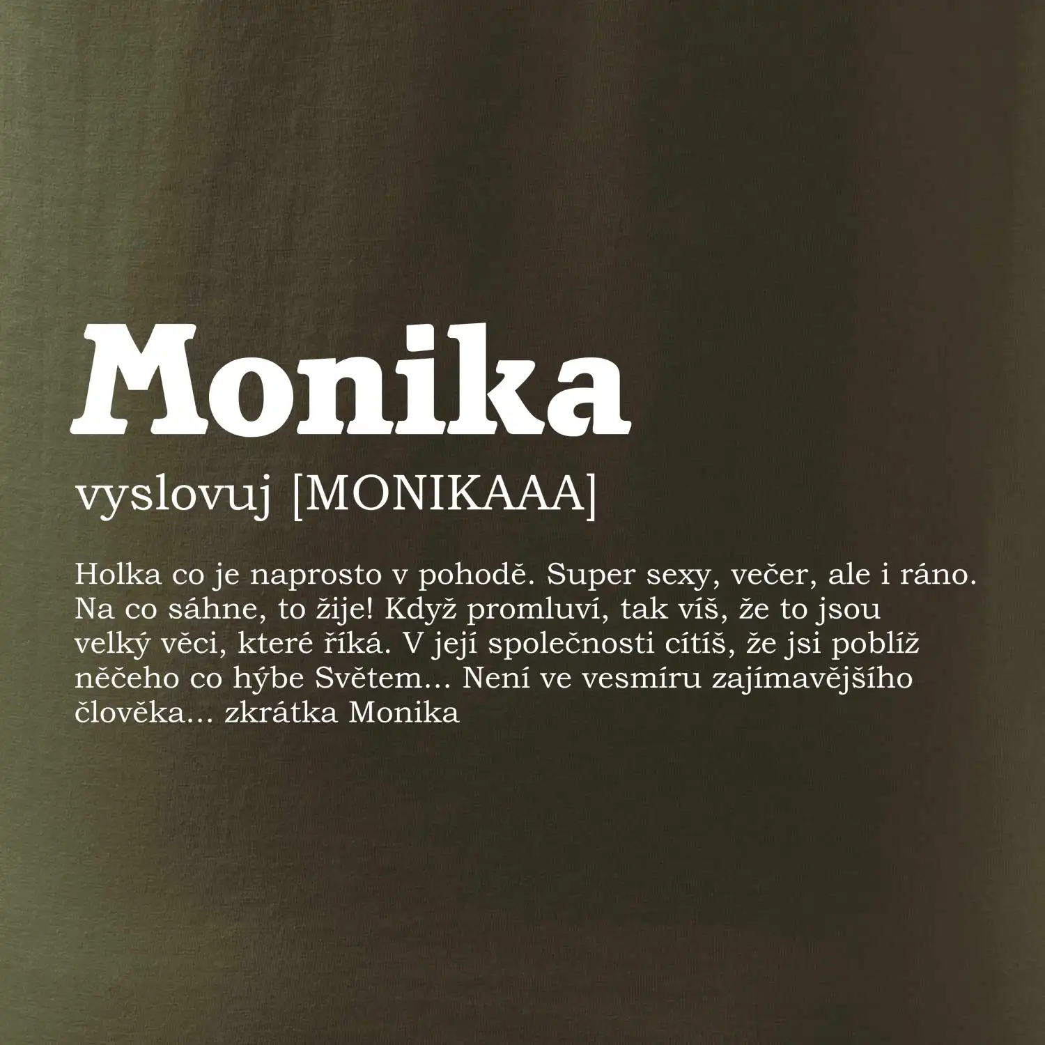 Triko k svátku - vaše jméno