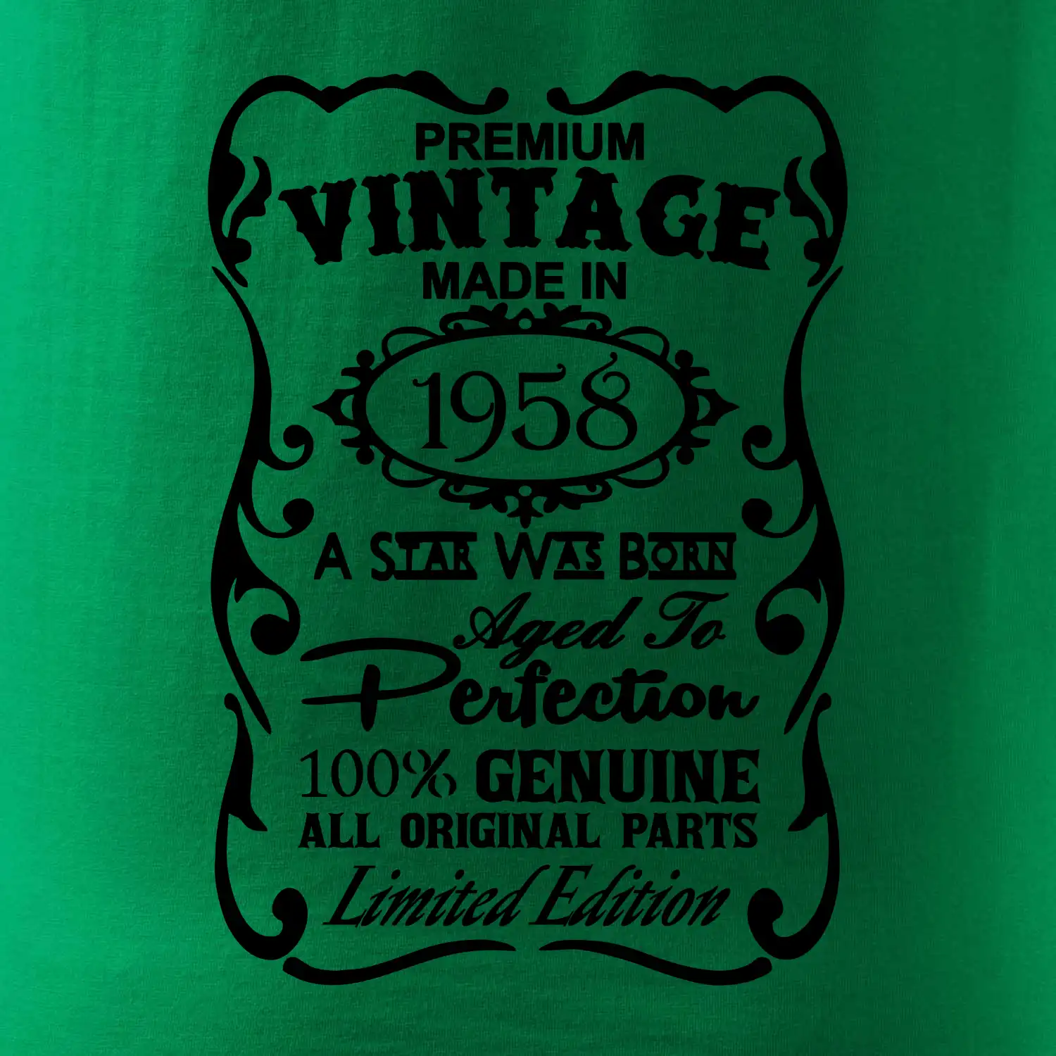 Vintage Etiketa - 1958