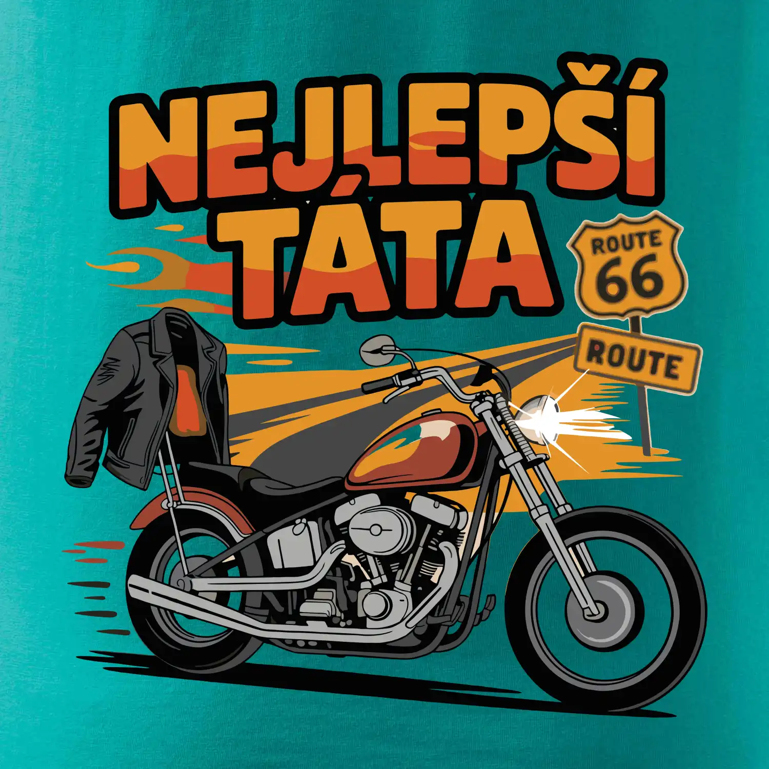 Nejlepší táta - motorka - chopper