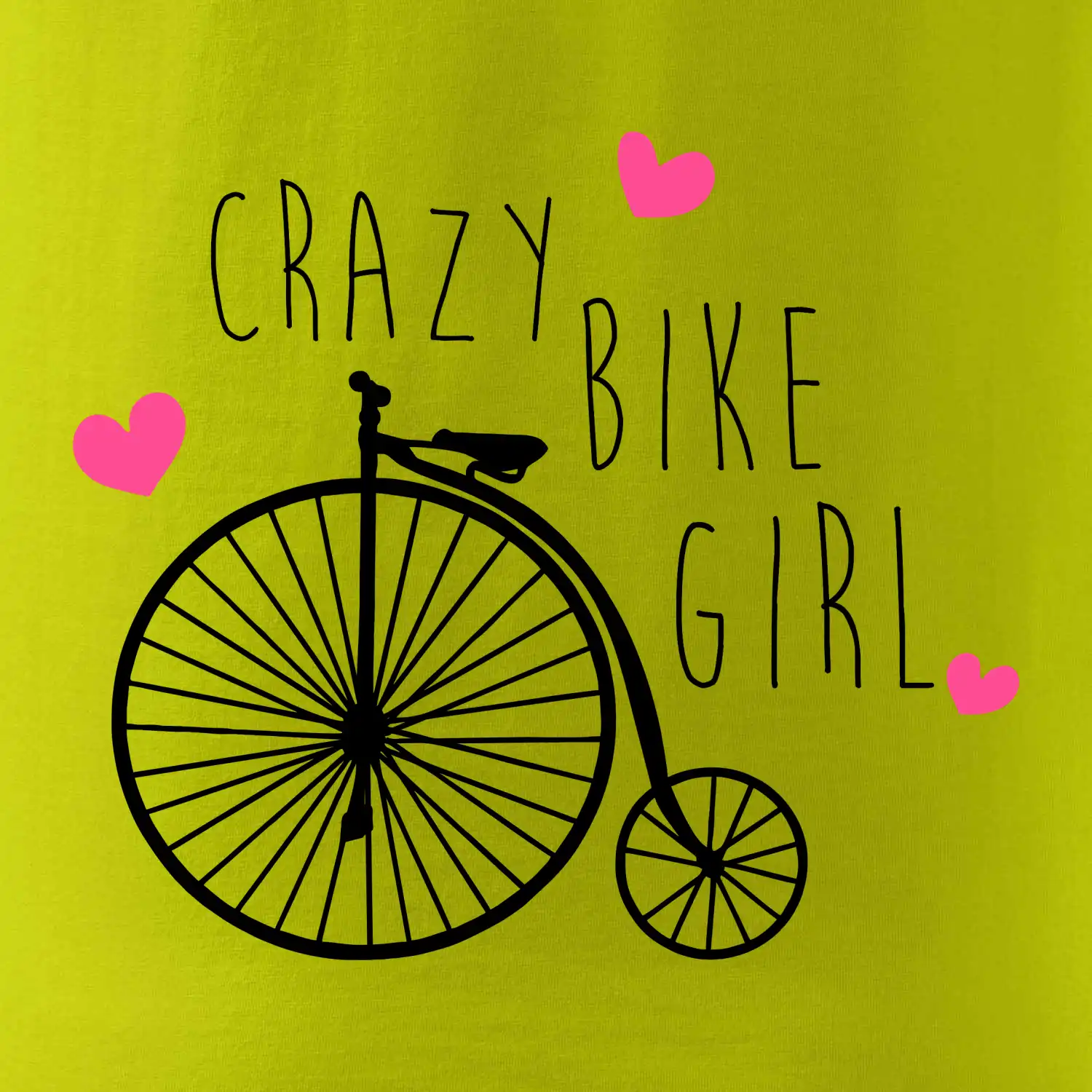 Crazy bike girl
