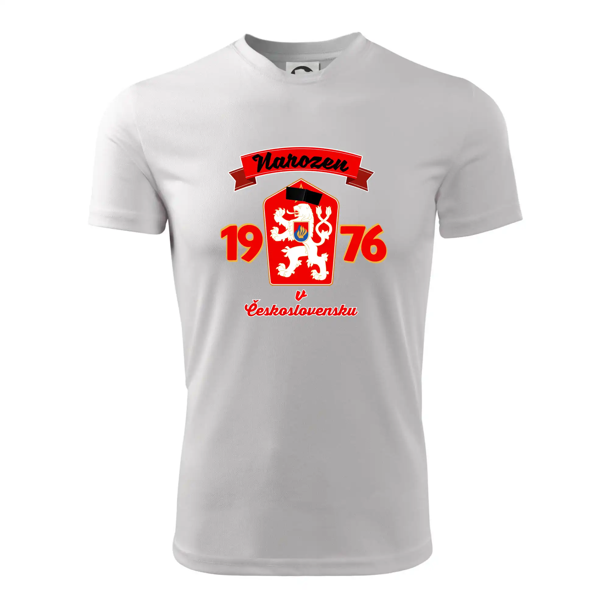 Narozen v Československu - Přelepený znak 1976