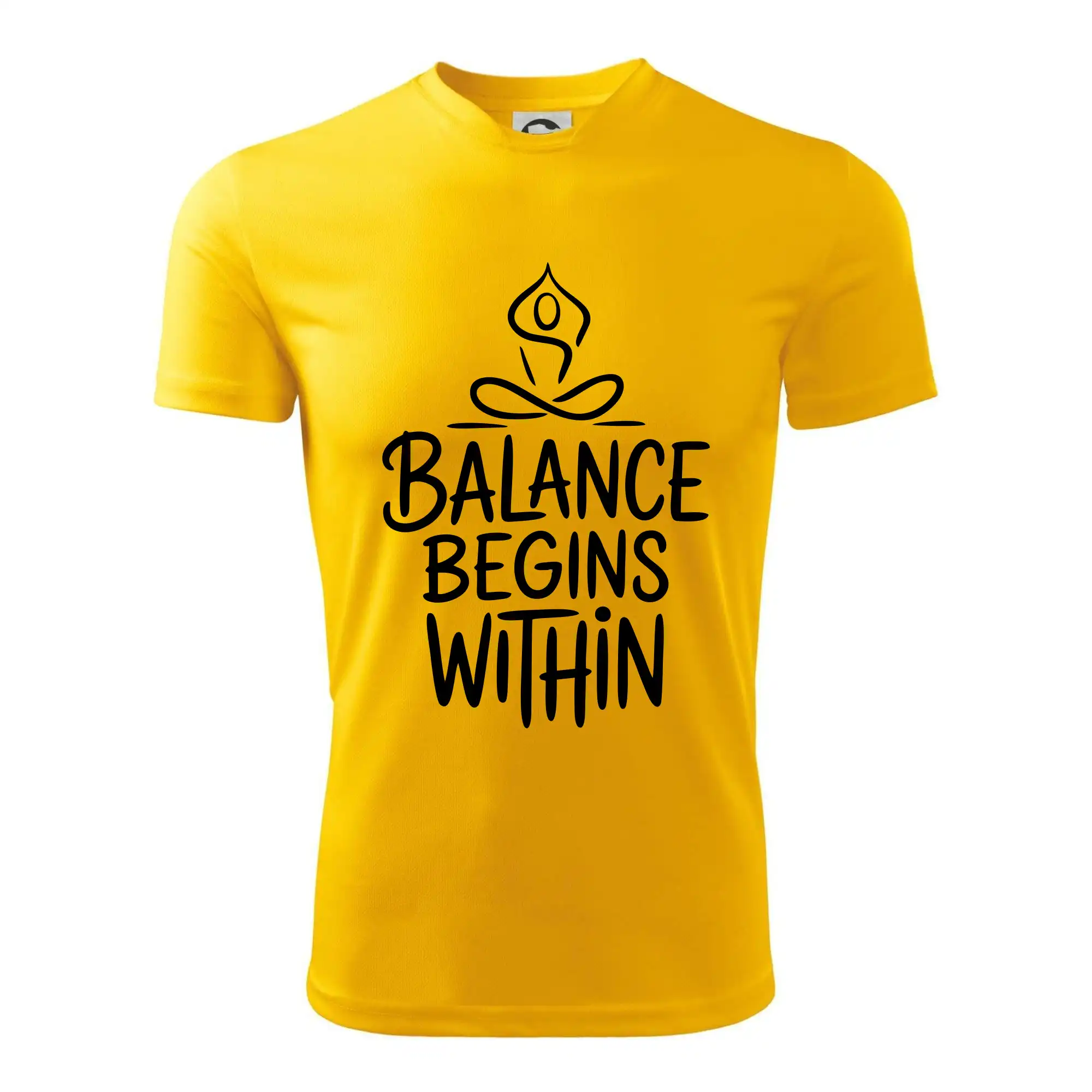 Balance begins within nápis