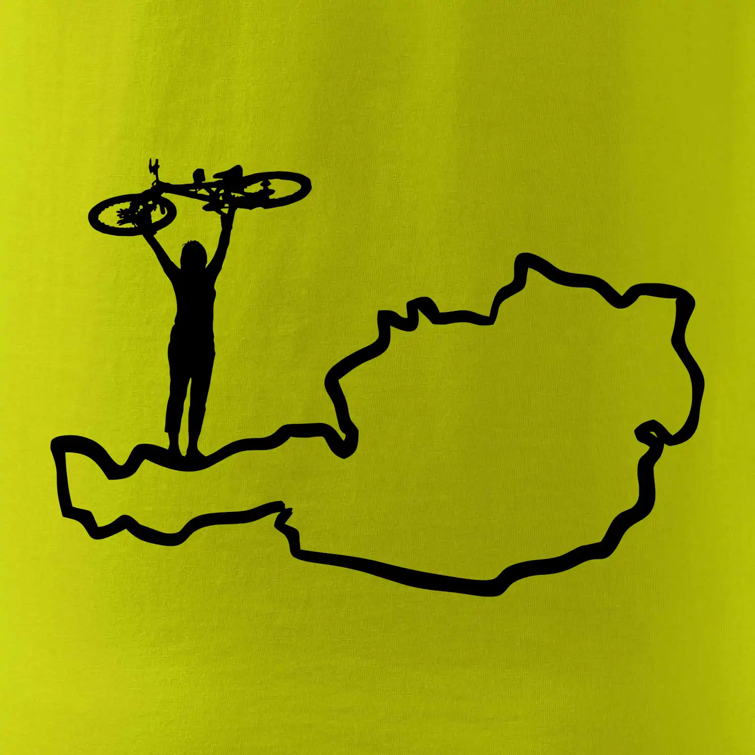 Cyklistka - Mapa Rakouska