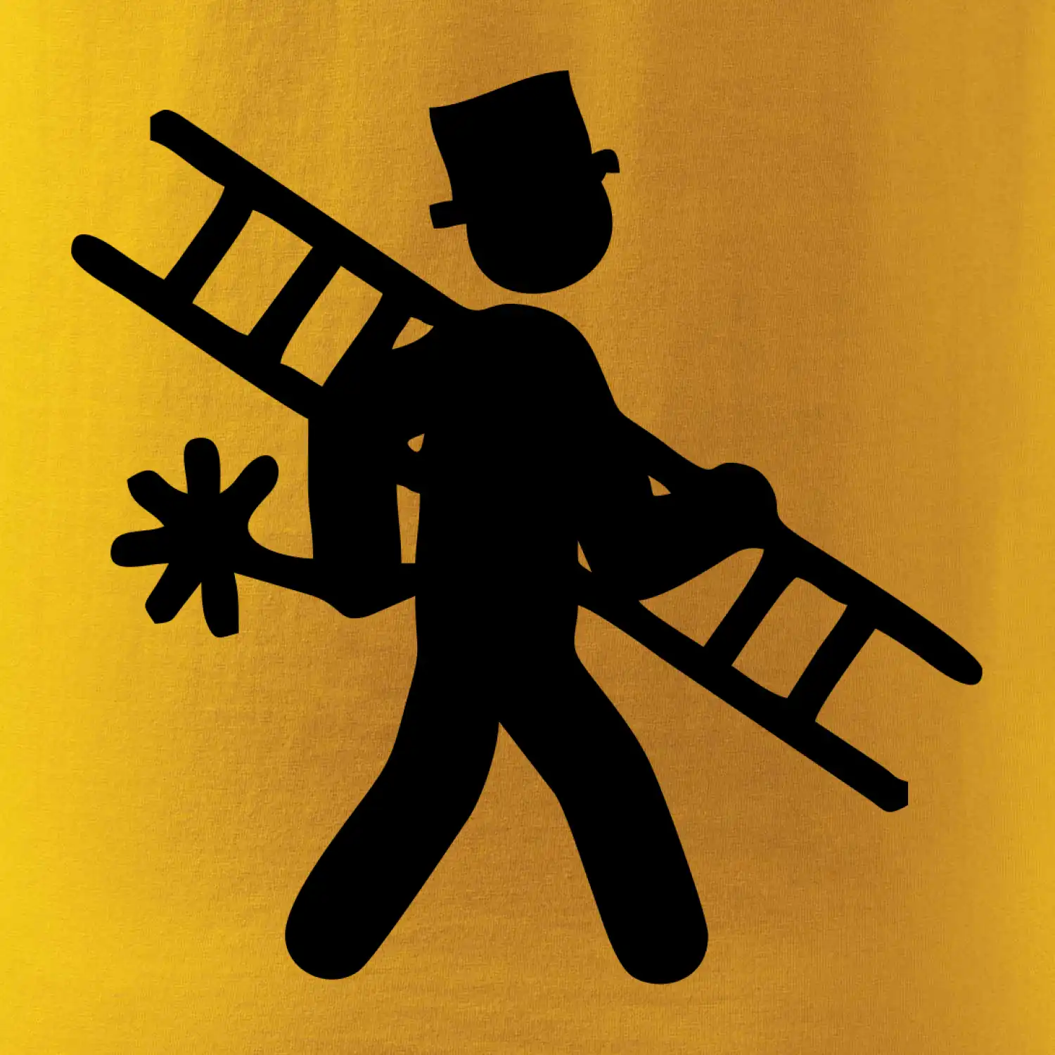 Kominík logo + nápis na zádech