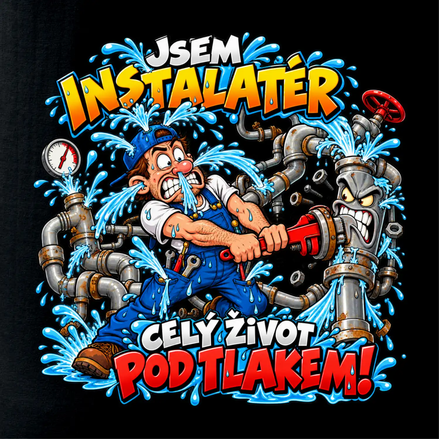 Instalatér celý život pod tlakem komiks