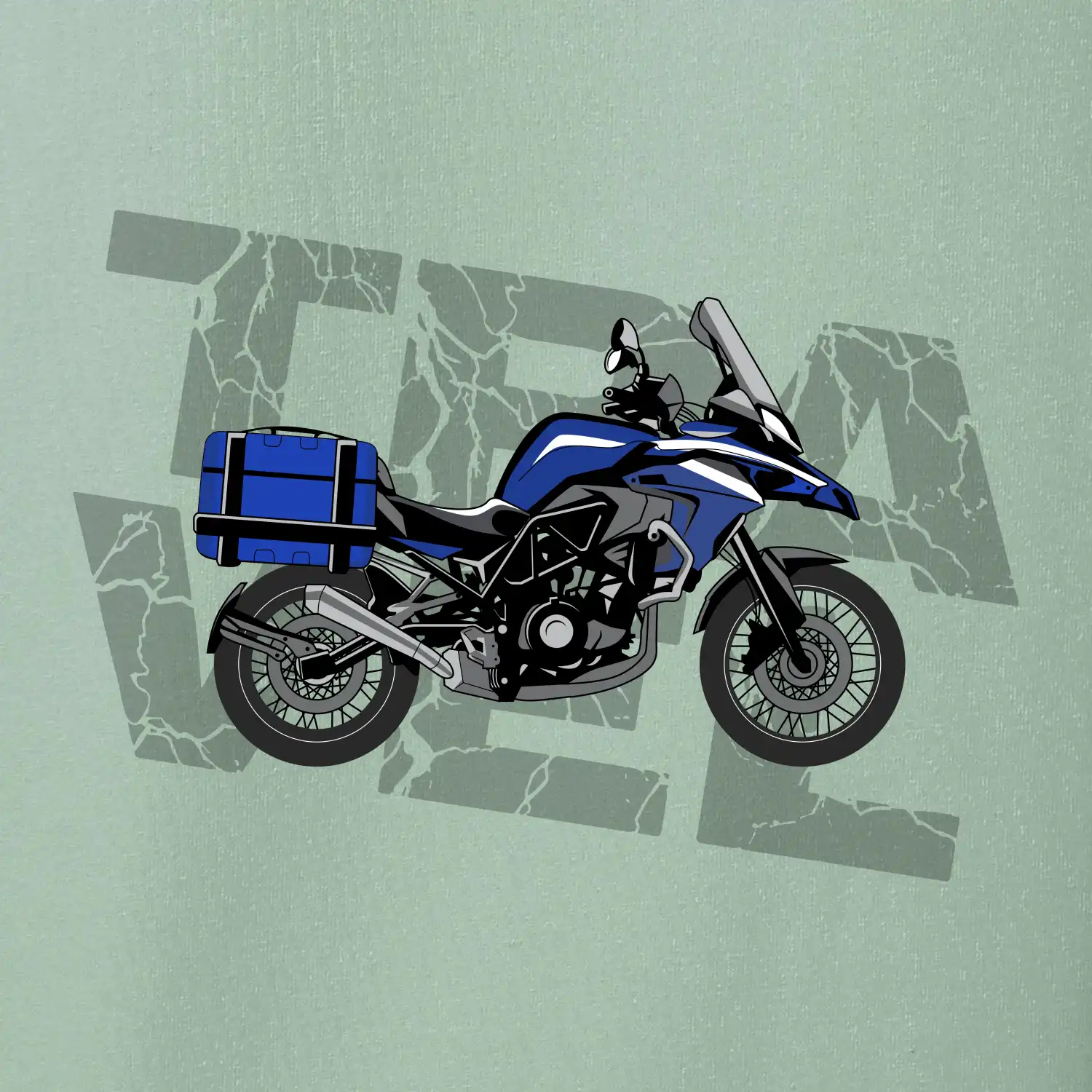 Cestovní enduro modré