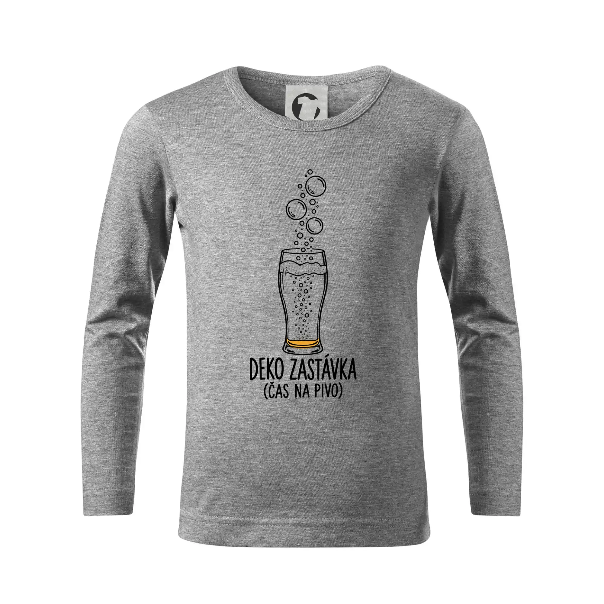 Deko zastávka čas na pivo sklenice s potápěčskými bublinami