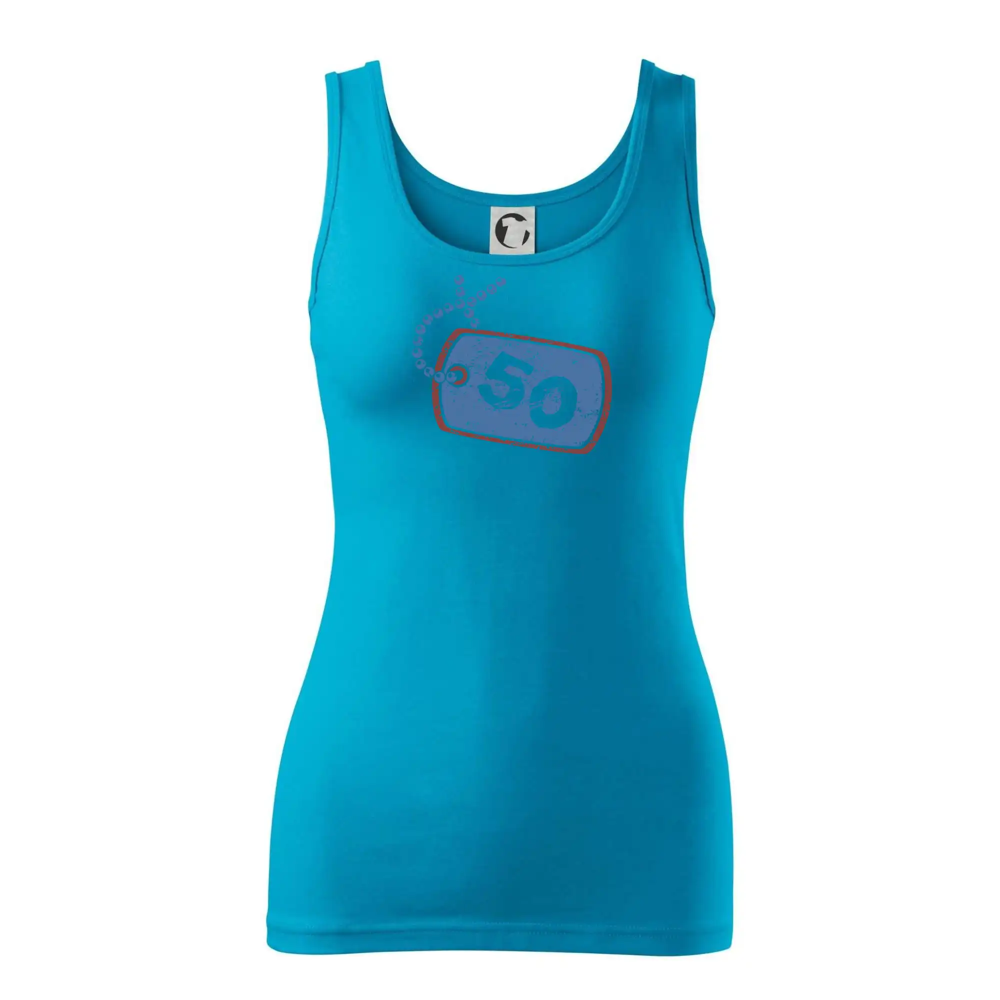 50 na krku štítek