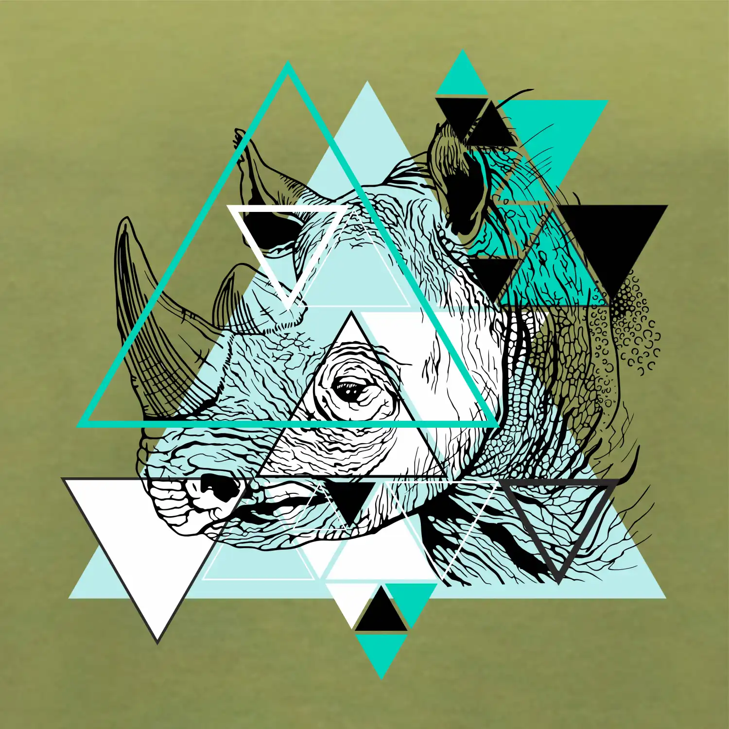 Bílý nosorožec (Pecka design)