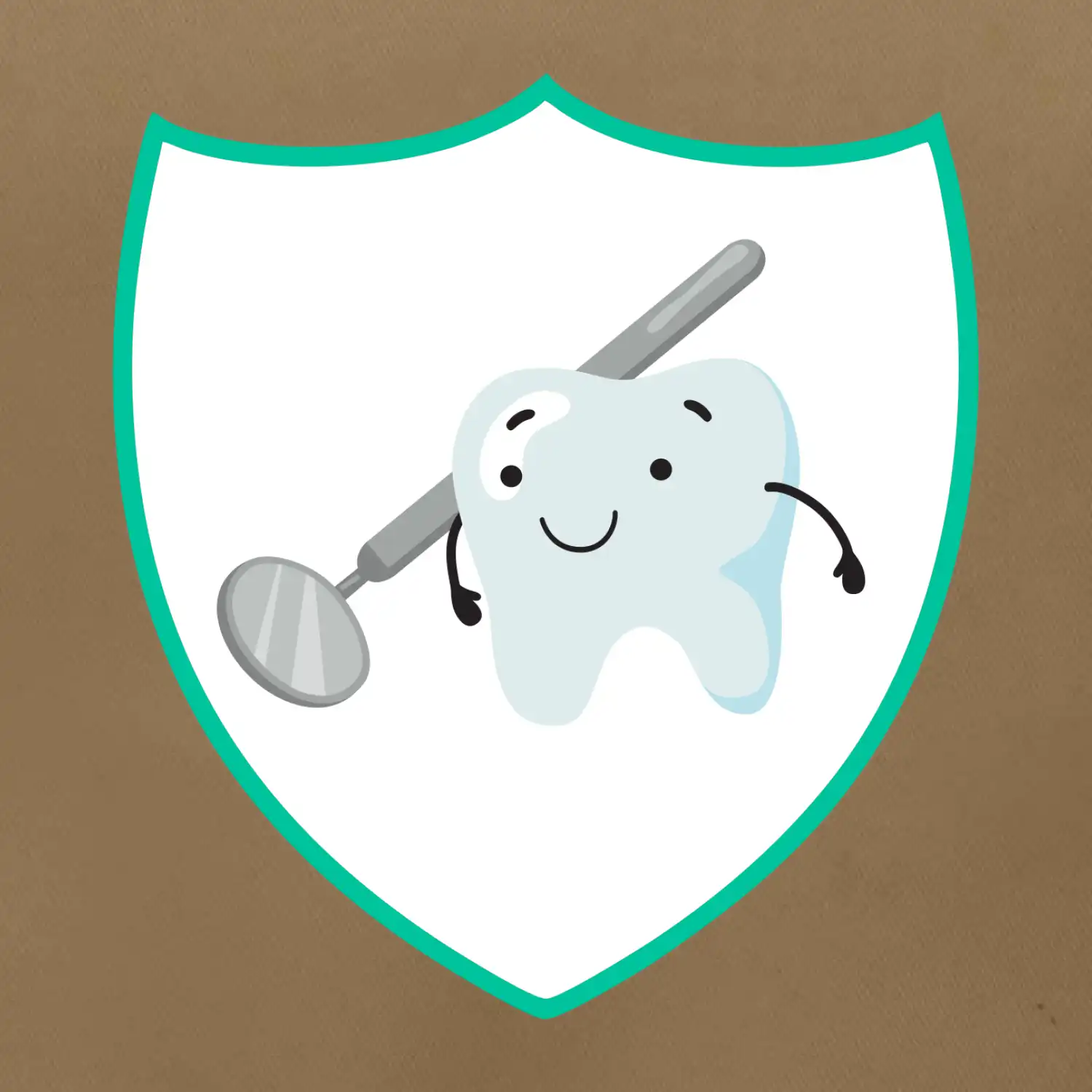 Zoubek na prsu - zrcátko