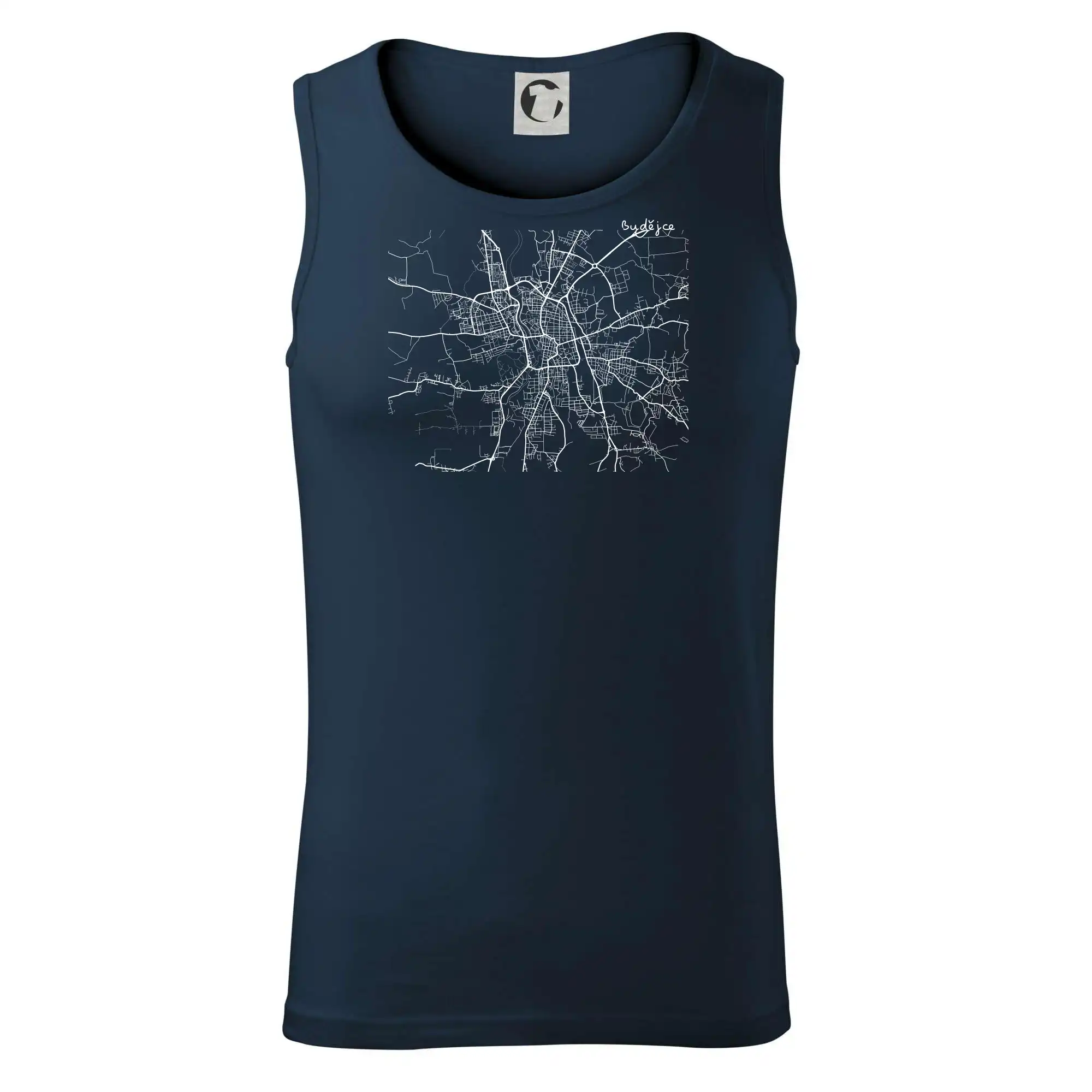 Mapy měst černobílé Budějce