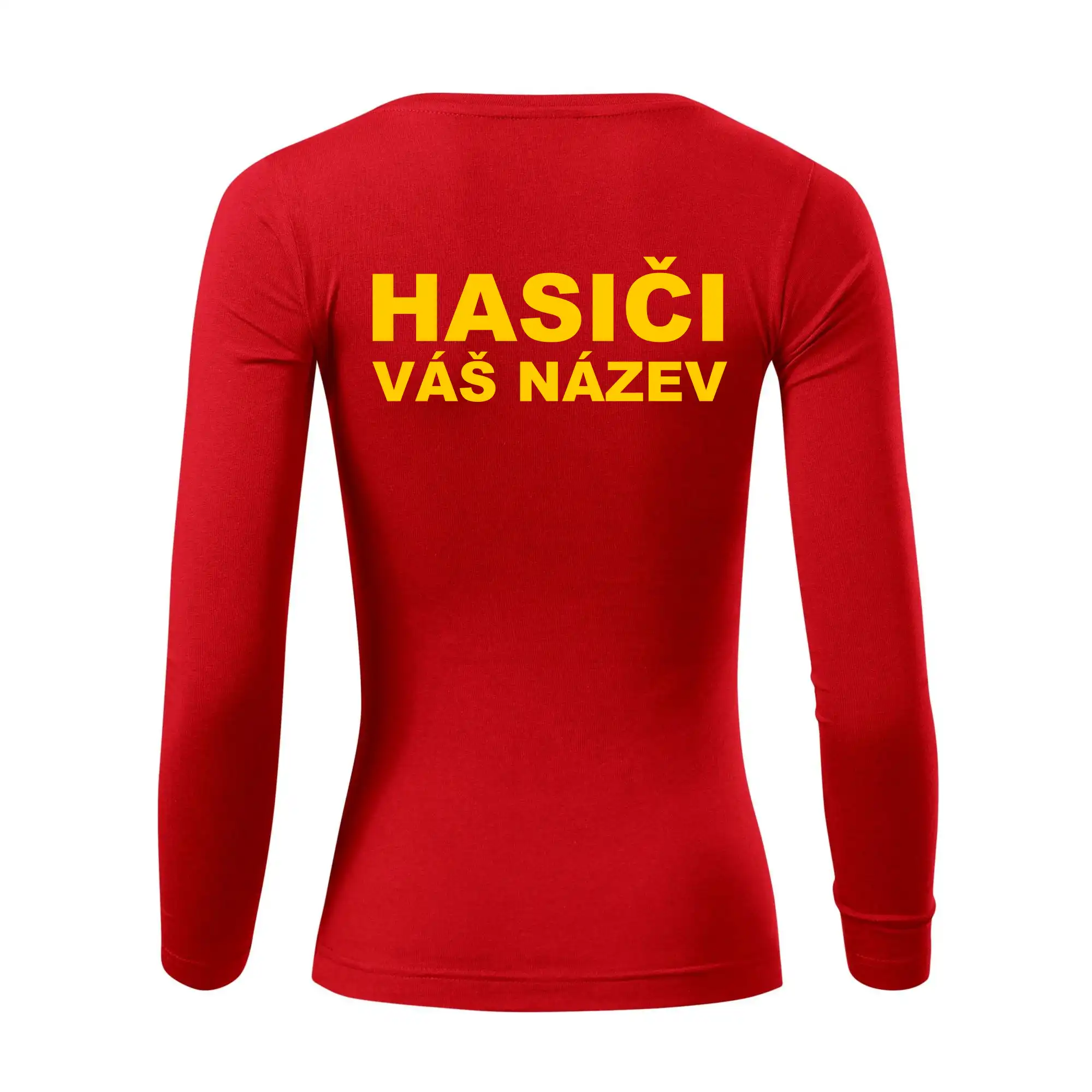 Hasiči - žlutý nápis - váš název sboru