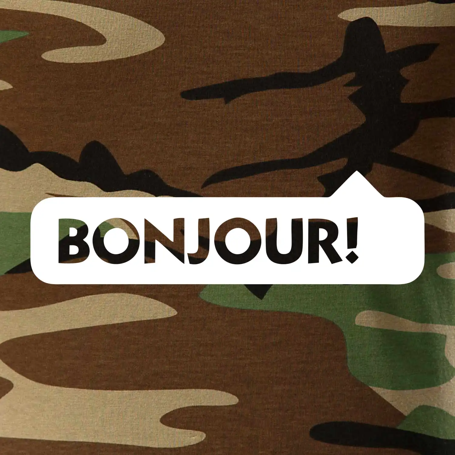 Nápis Bonjour