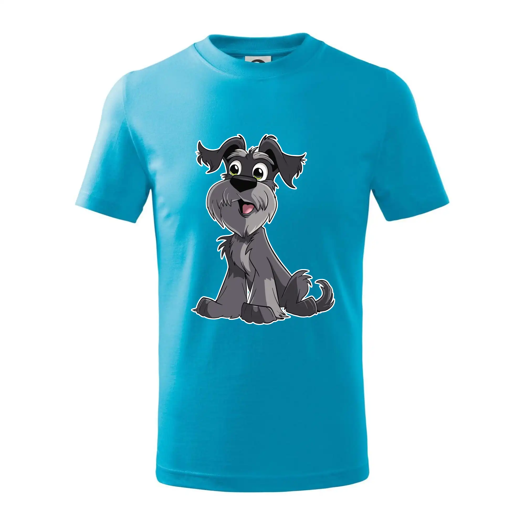 Knírač kreslený sedící