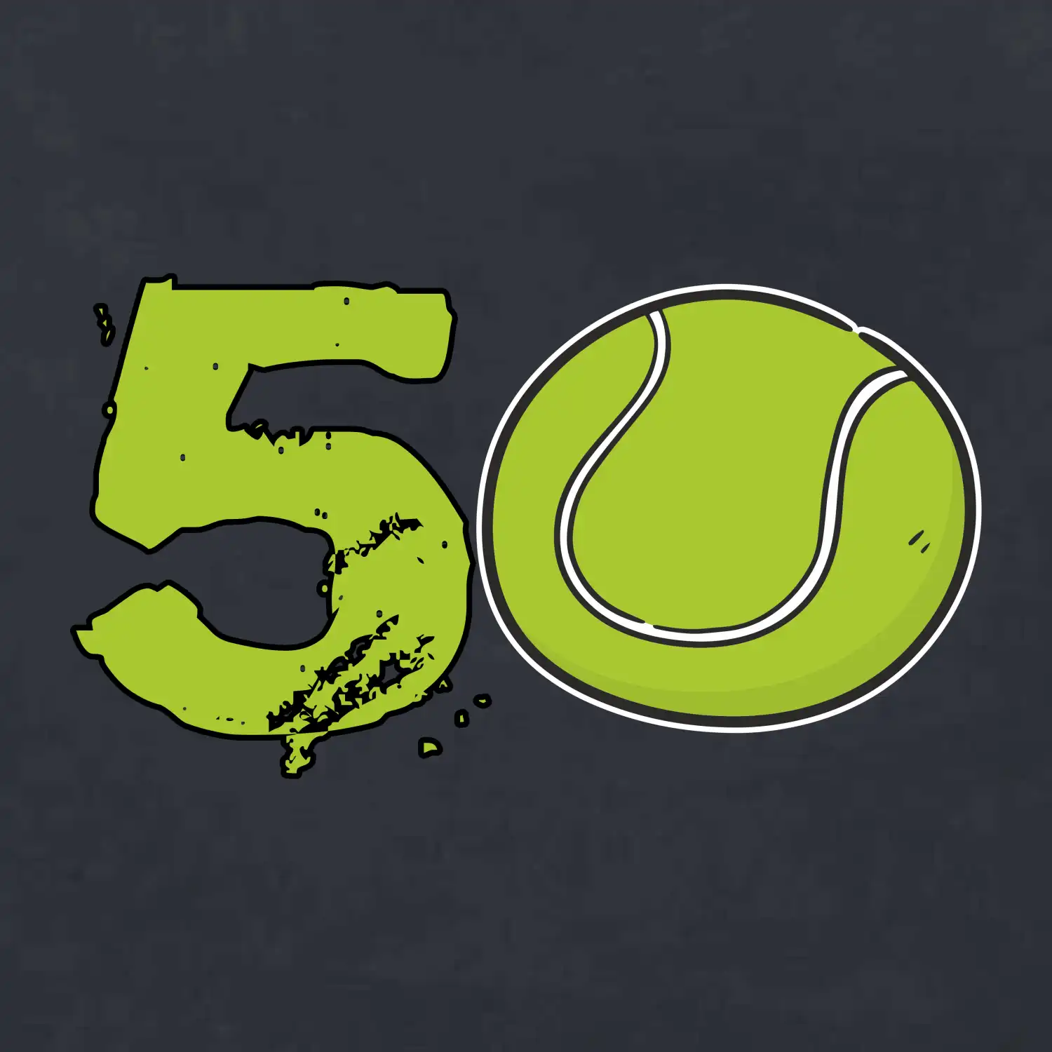 Tenis kulaté narozeniny 50