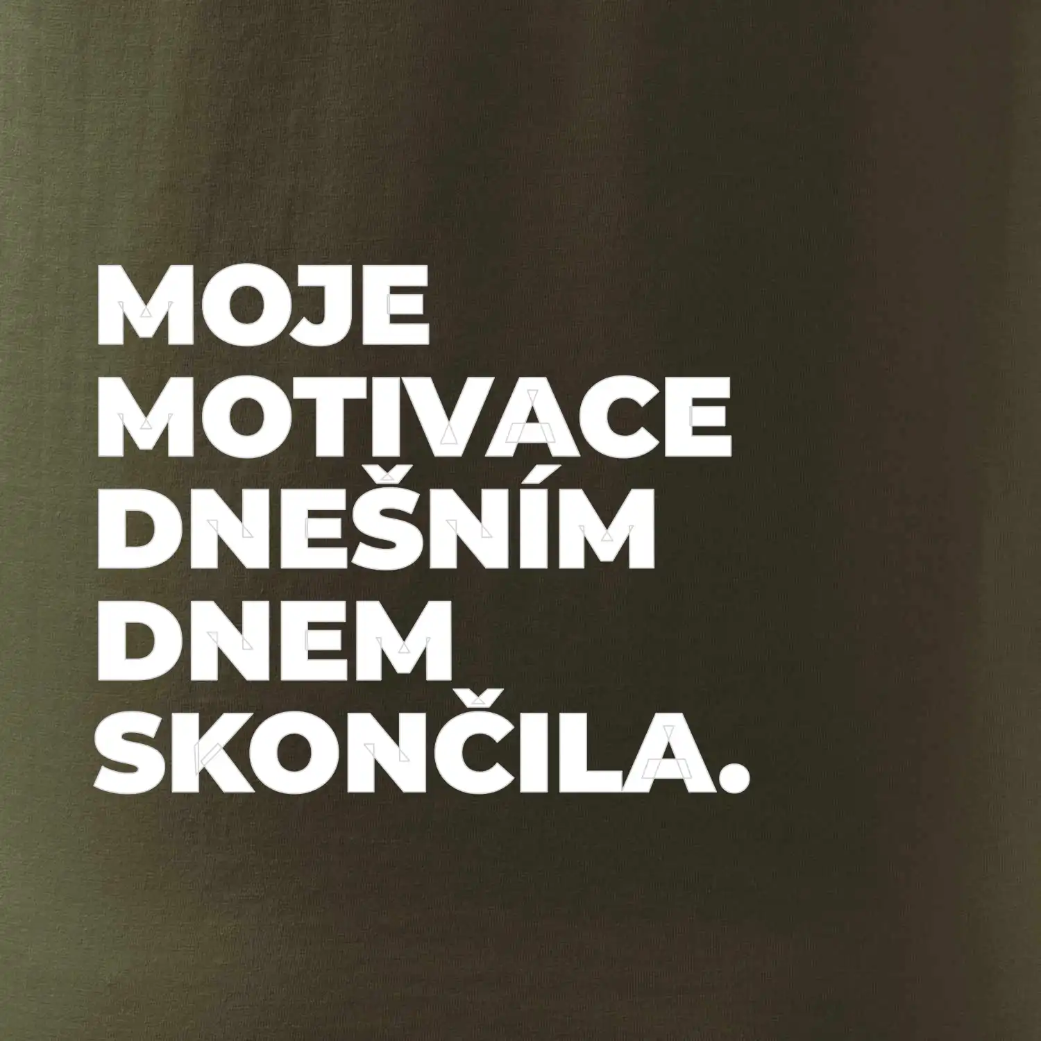 MOJE MOTIVACE DNEŠNÍM DNEM SKONČILA.