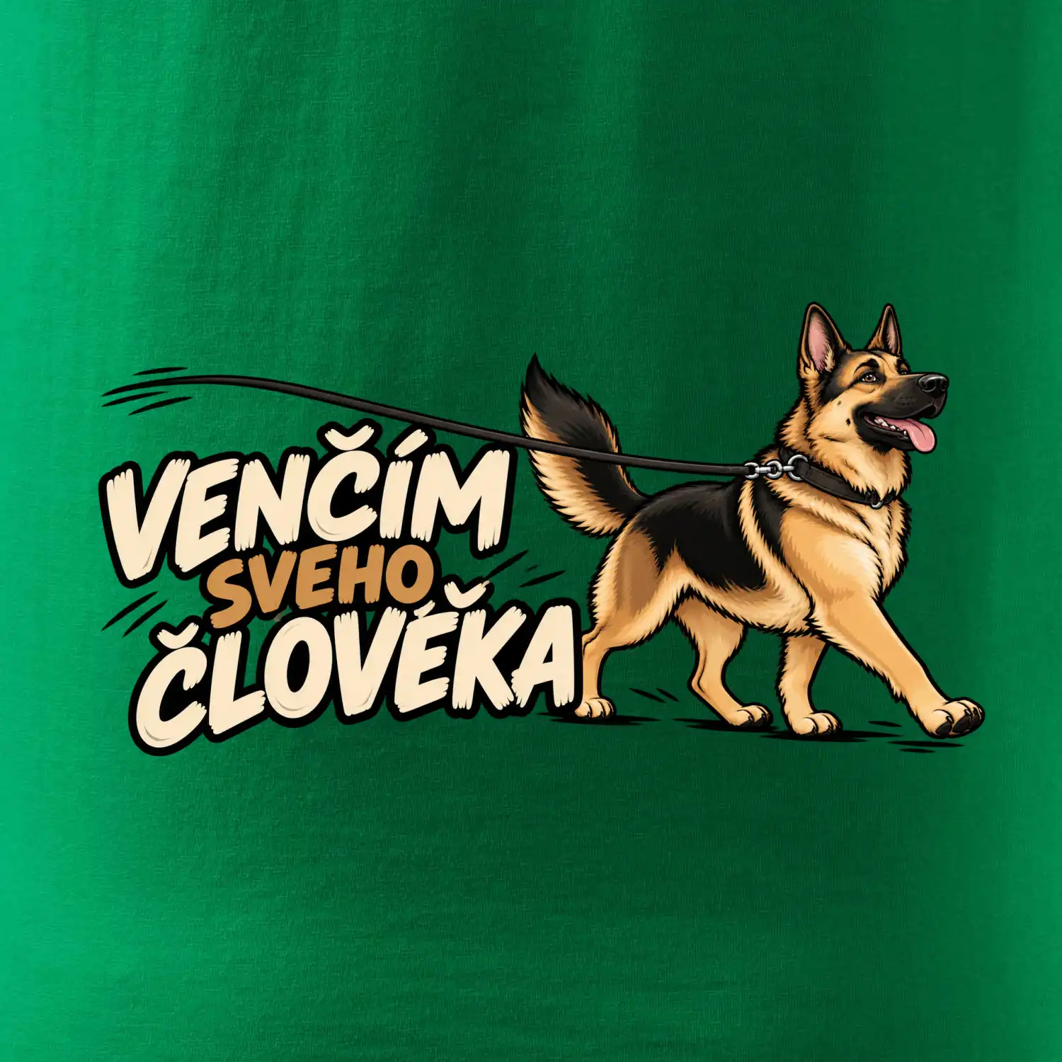 Venčím svého člověka - německý ovčák