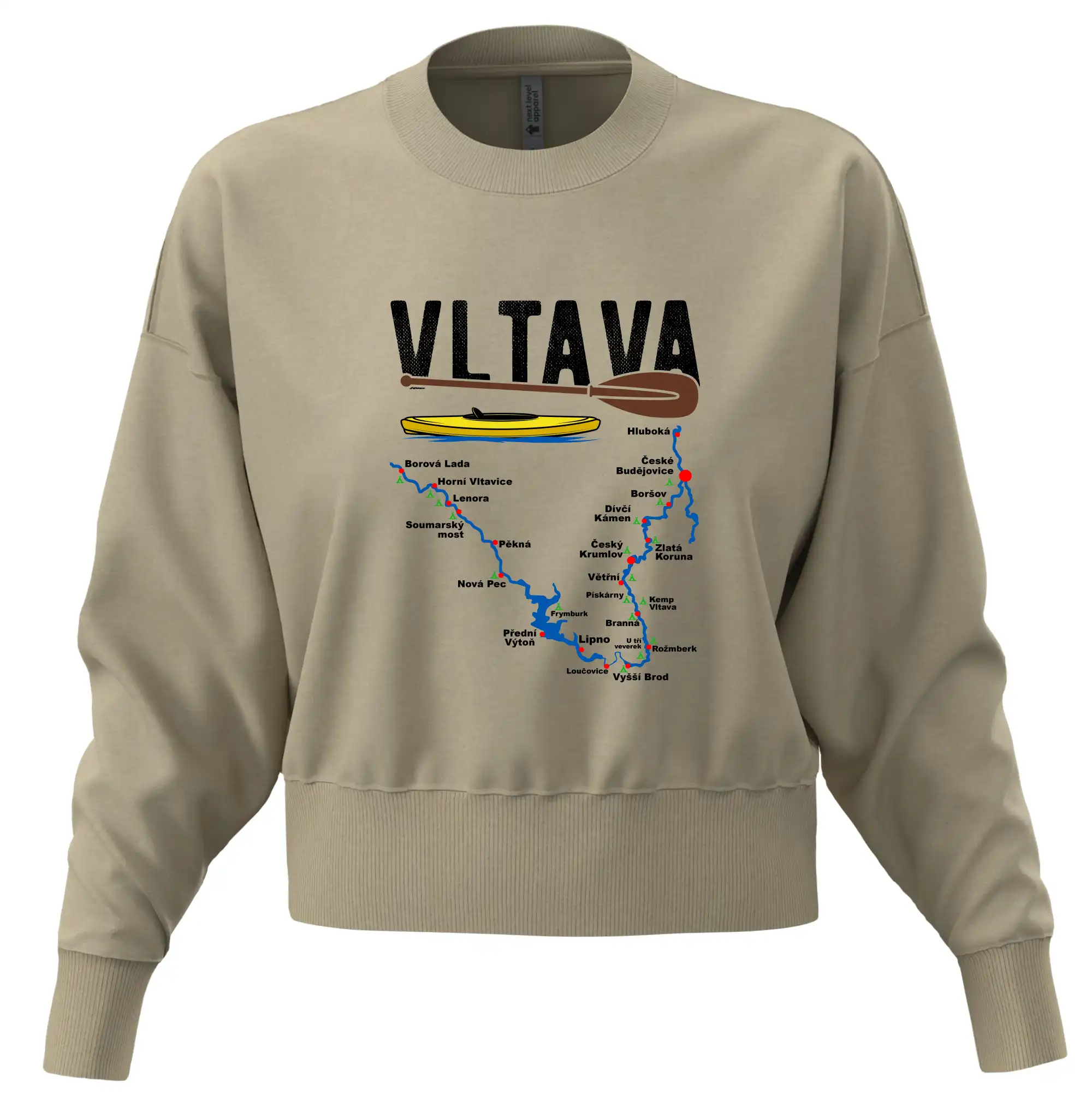 Mapa řeky Vltavy