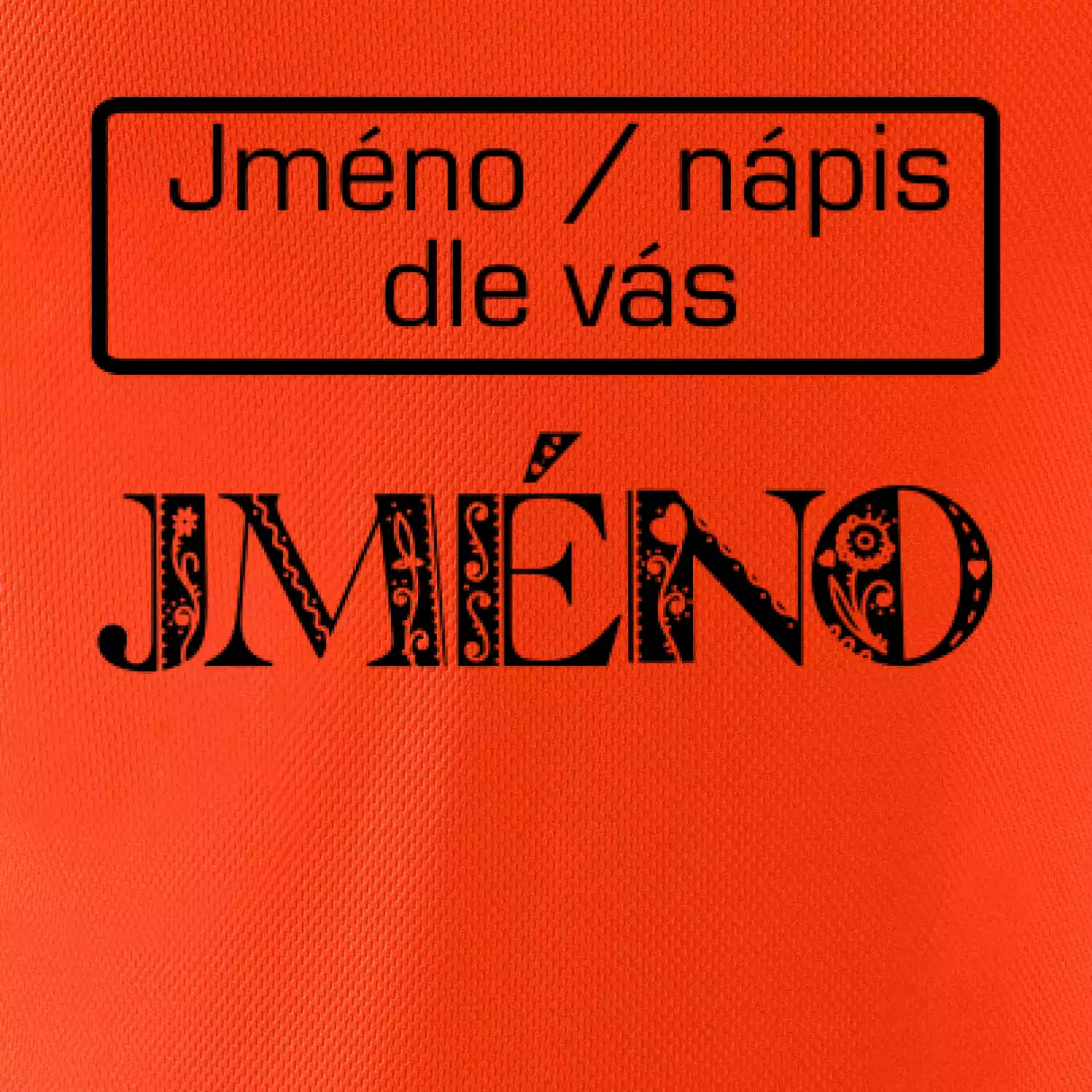 Folklor - jméno - nápis