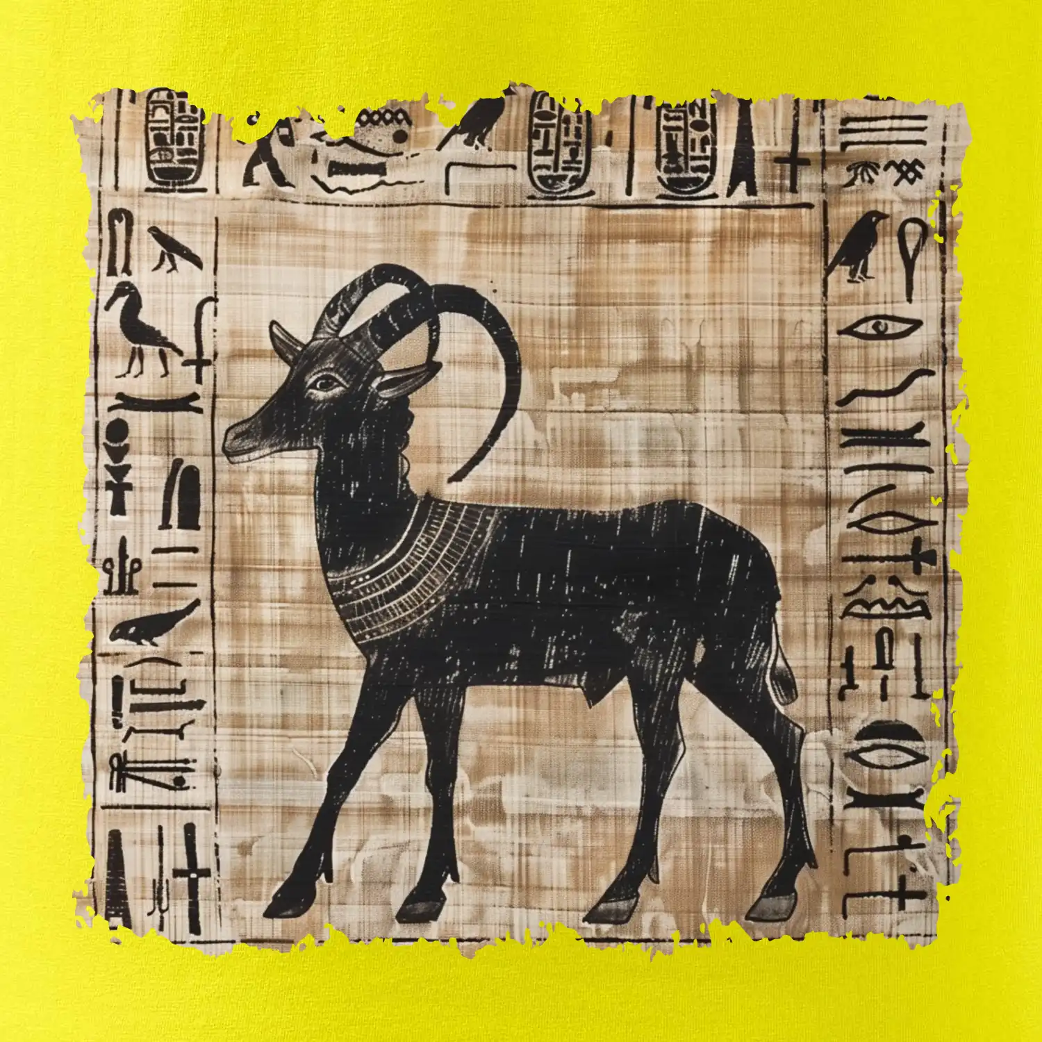 Egyptské hieroglyfy koza