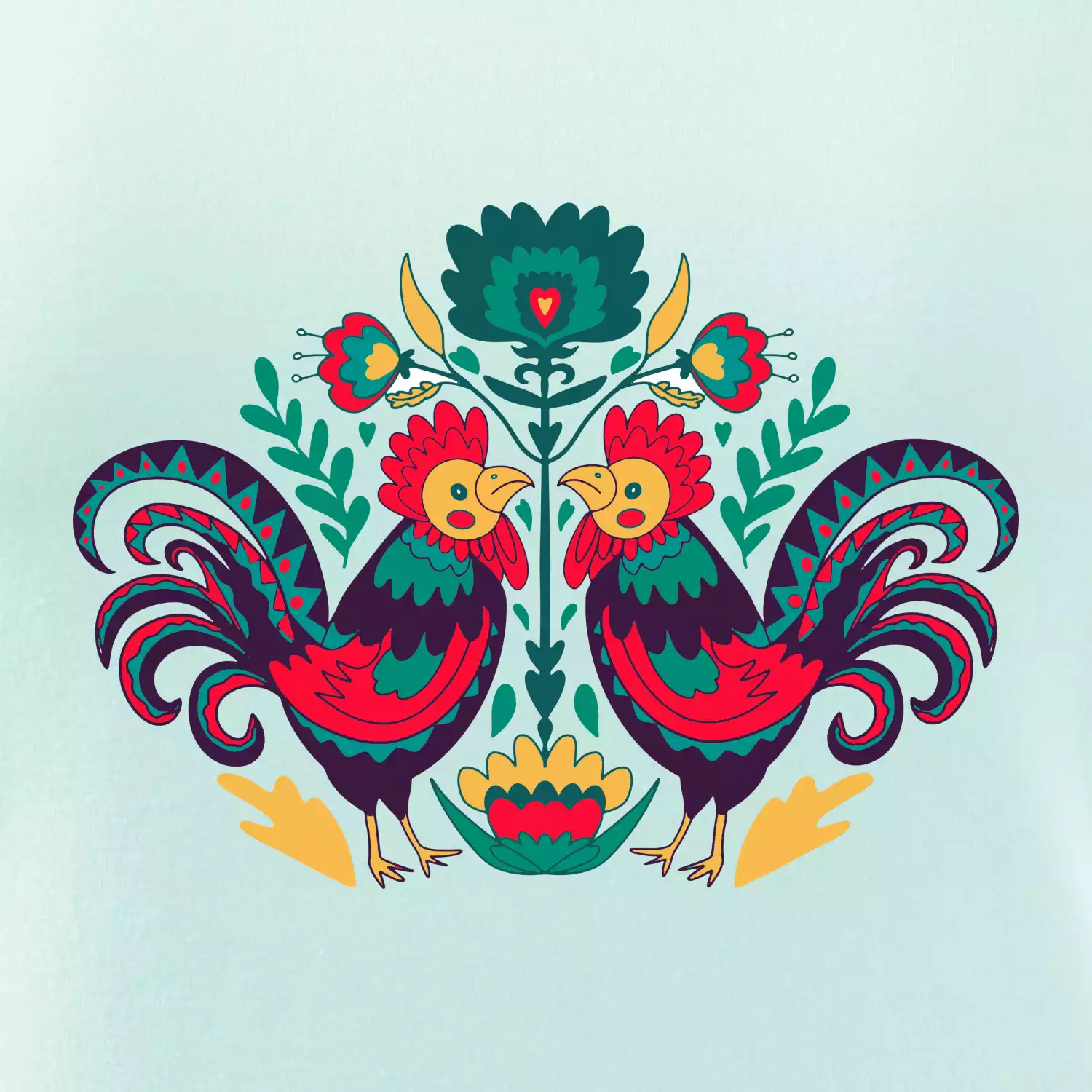 Folklor - Slepice barevné