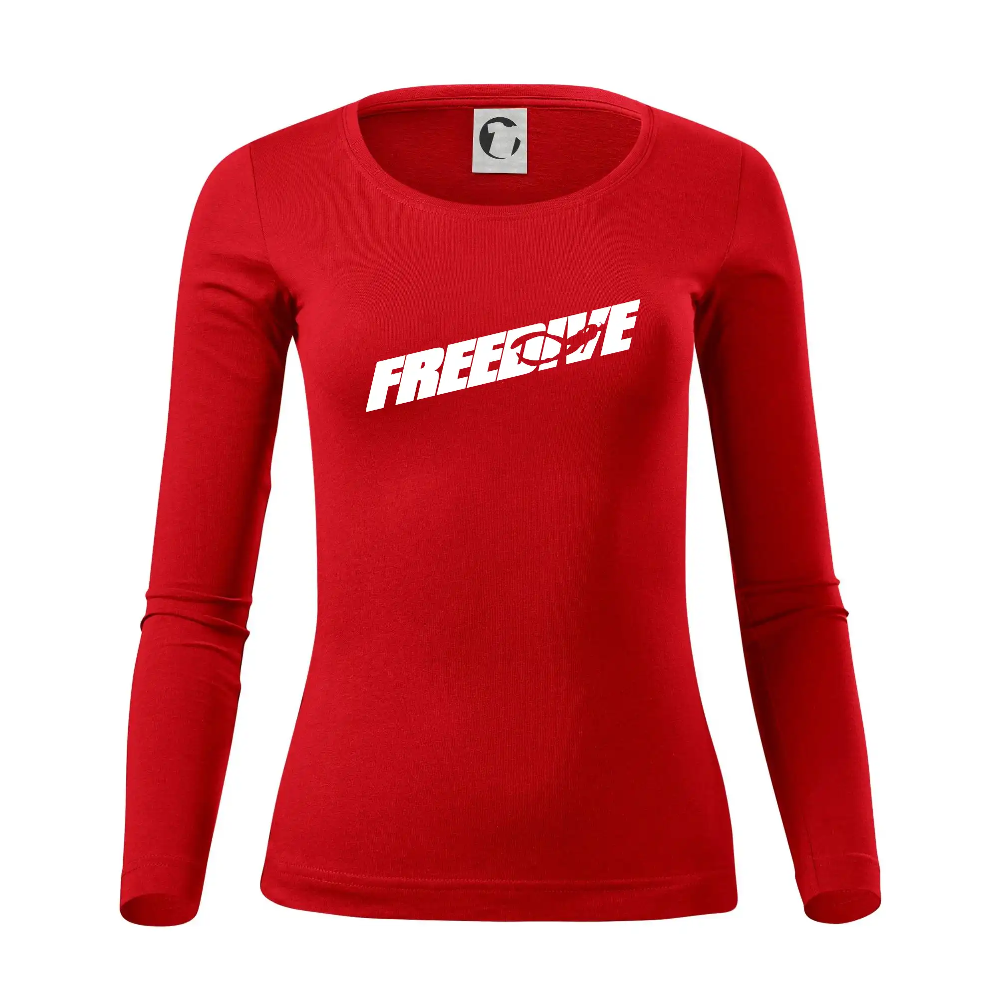 Freedive - nápis s potápěčem