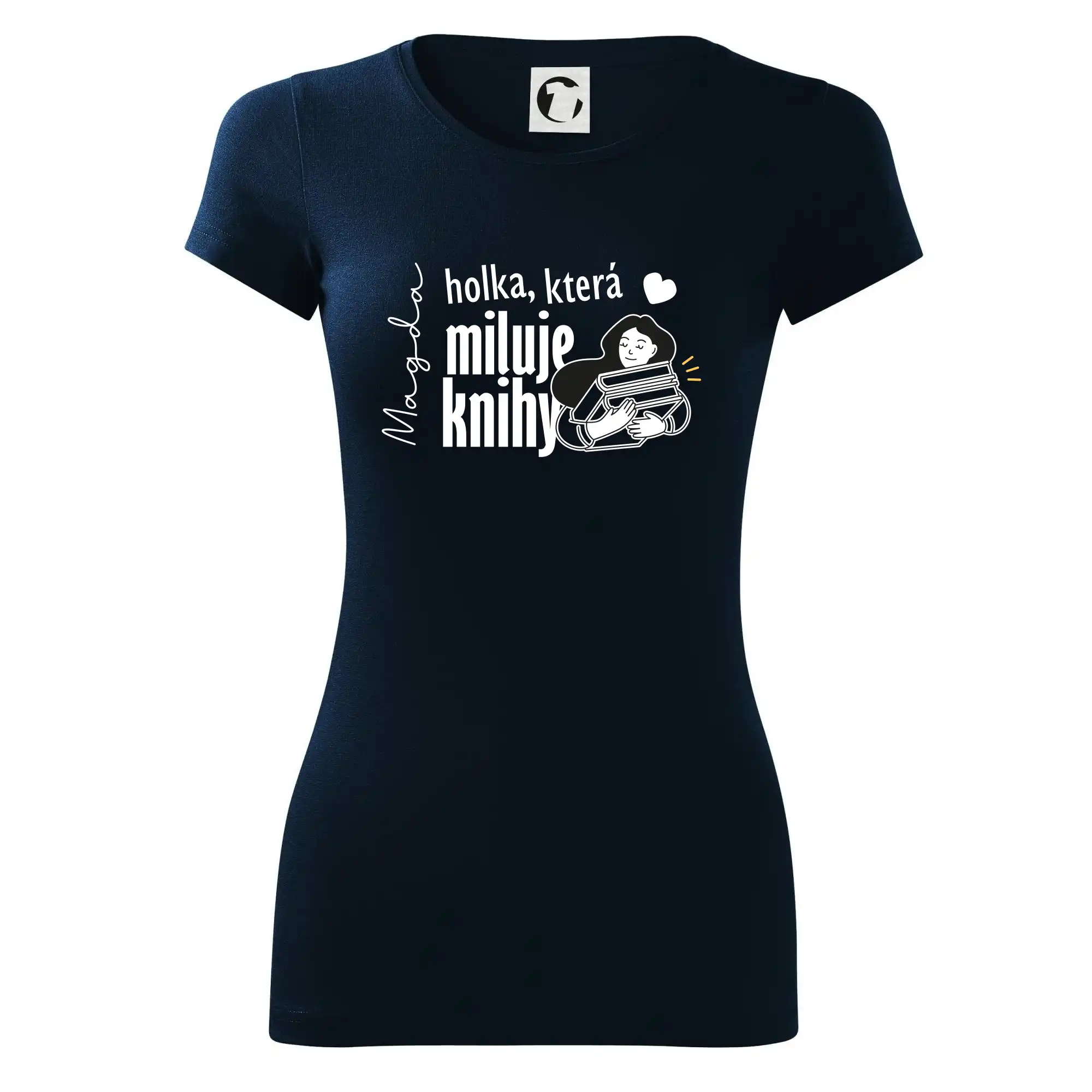 Černobílá holka, která miluje knihy - Vaše jméno