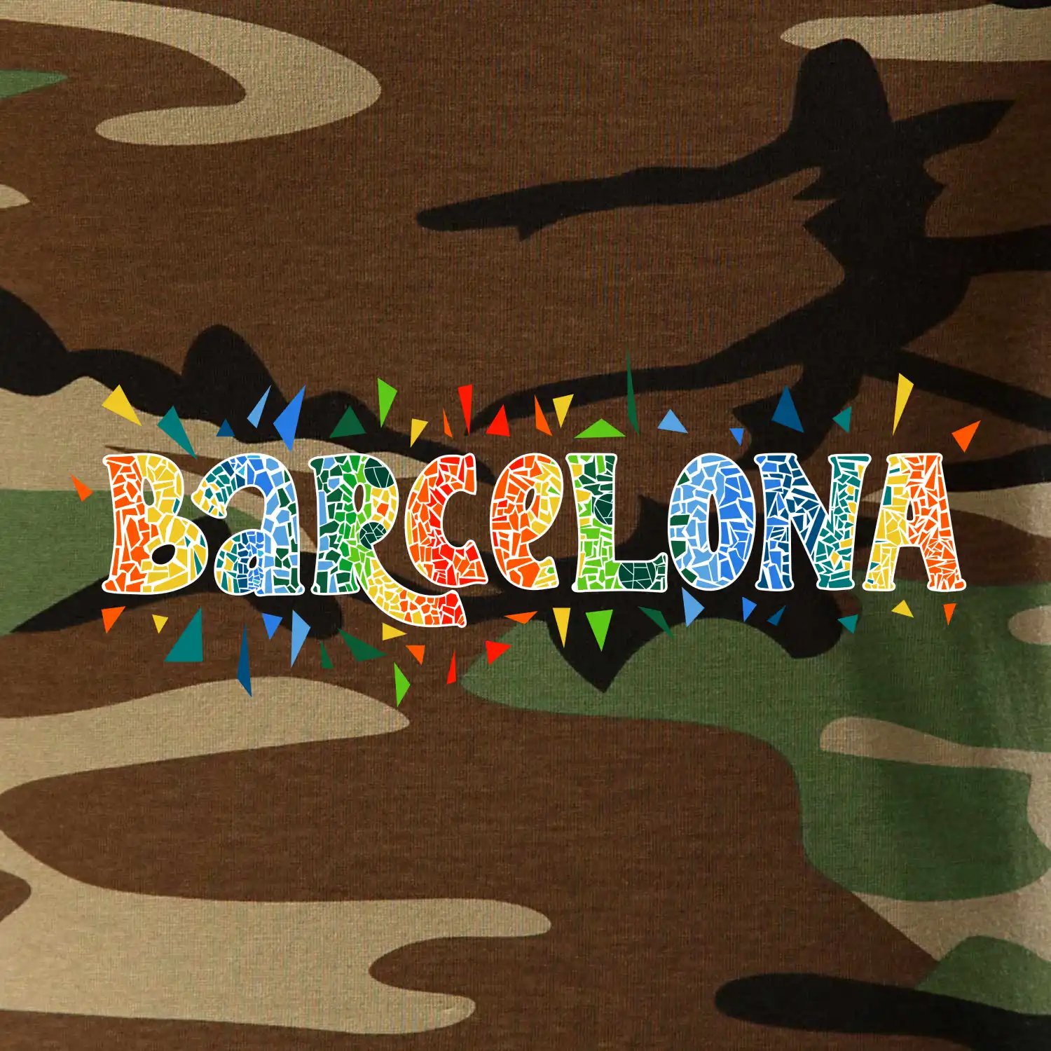 Barcelona Barevný nápis