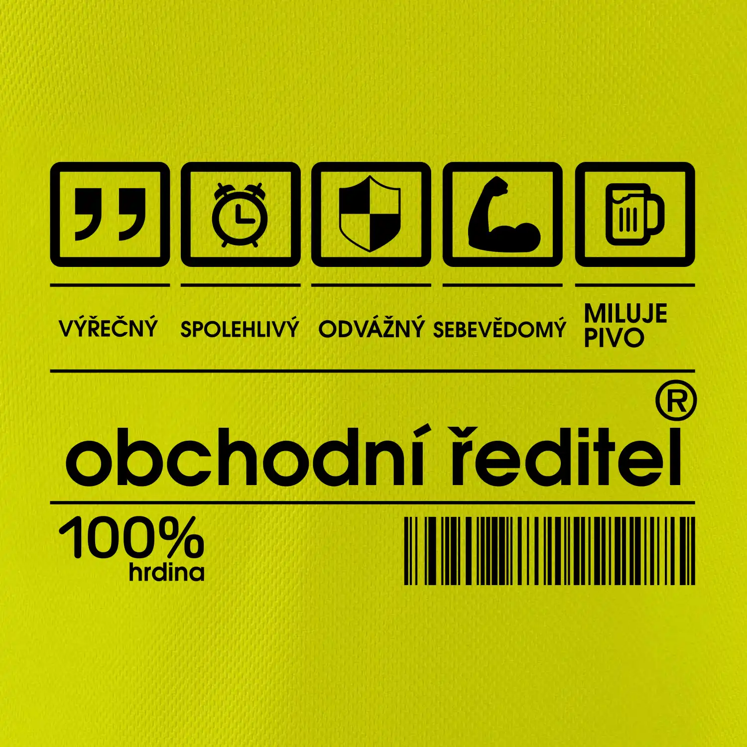 Čárový kód - Obchodní ředitel