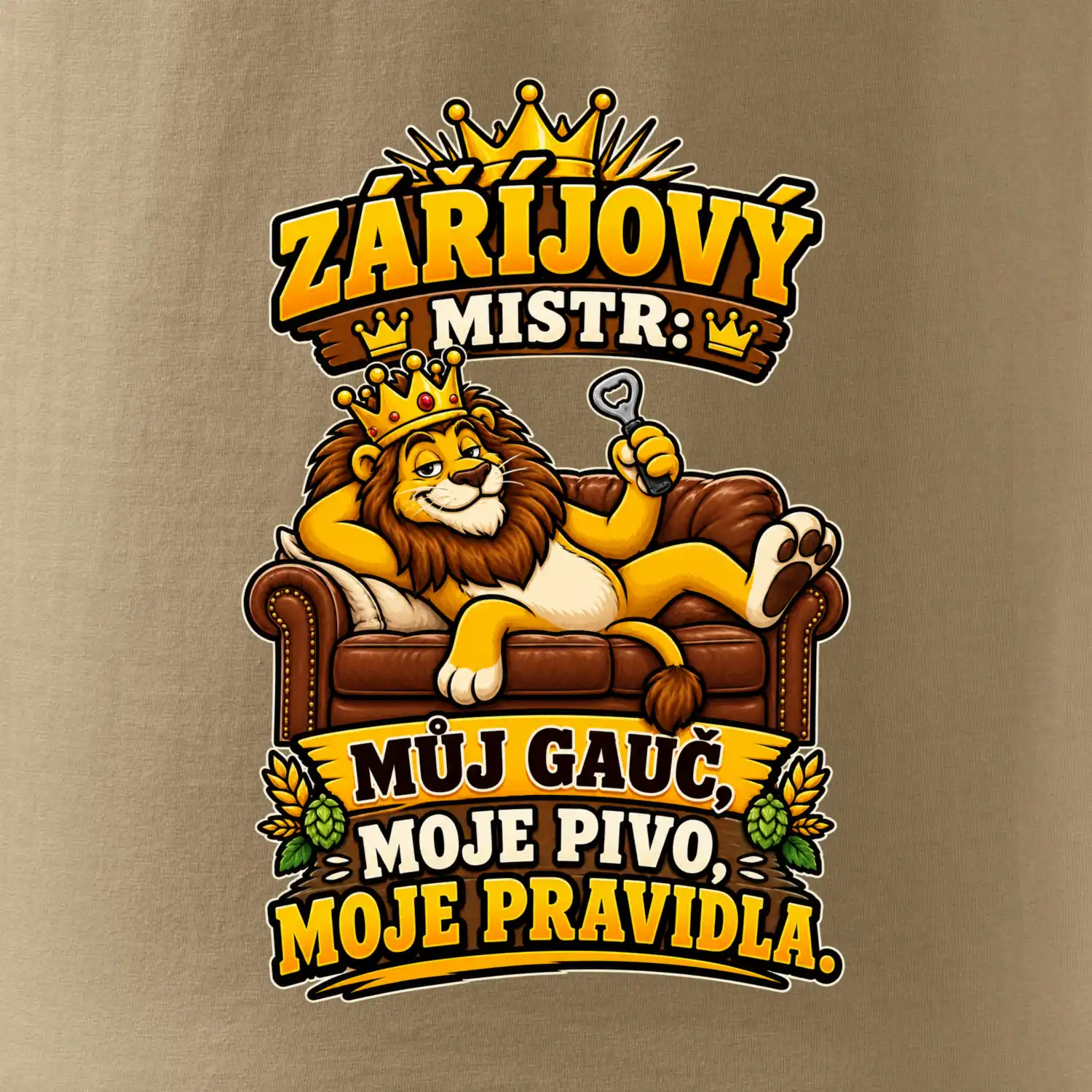Záříjový mistr -  můj gauč, moje pivo, moje pravidla